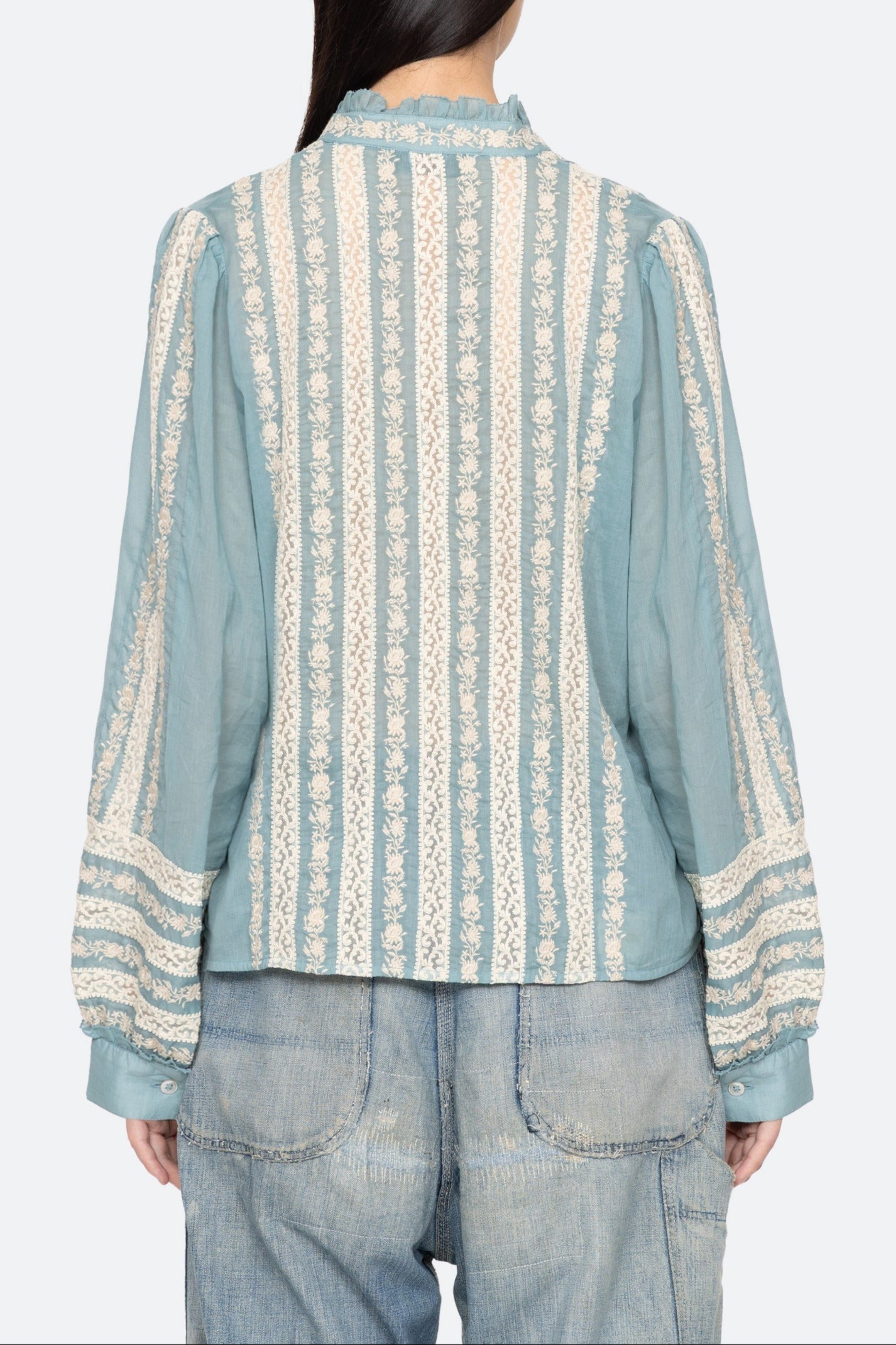 KIRSTEN PRINT L/SLV TOP (D2)