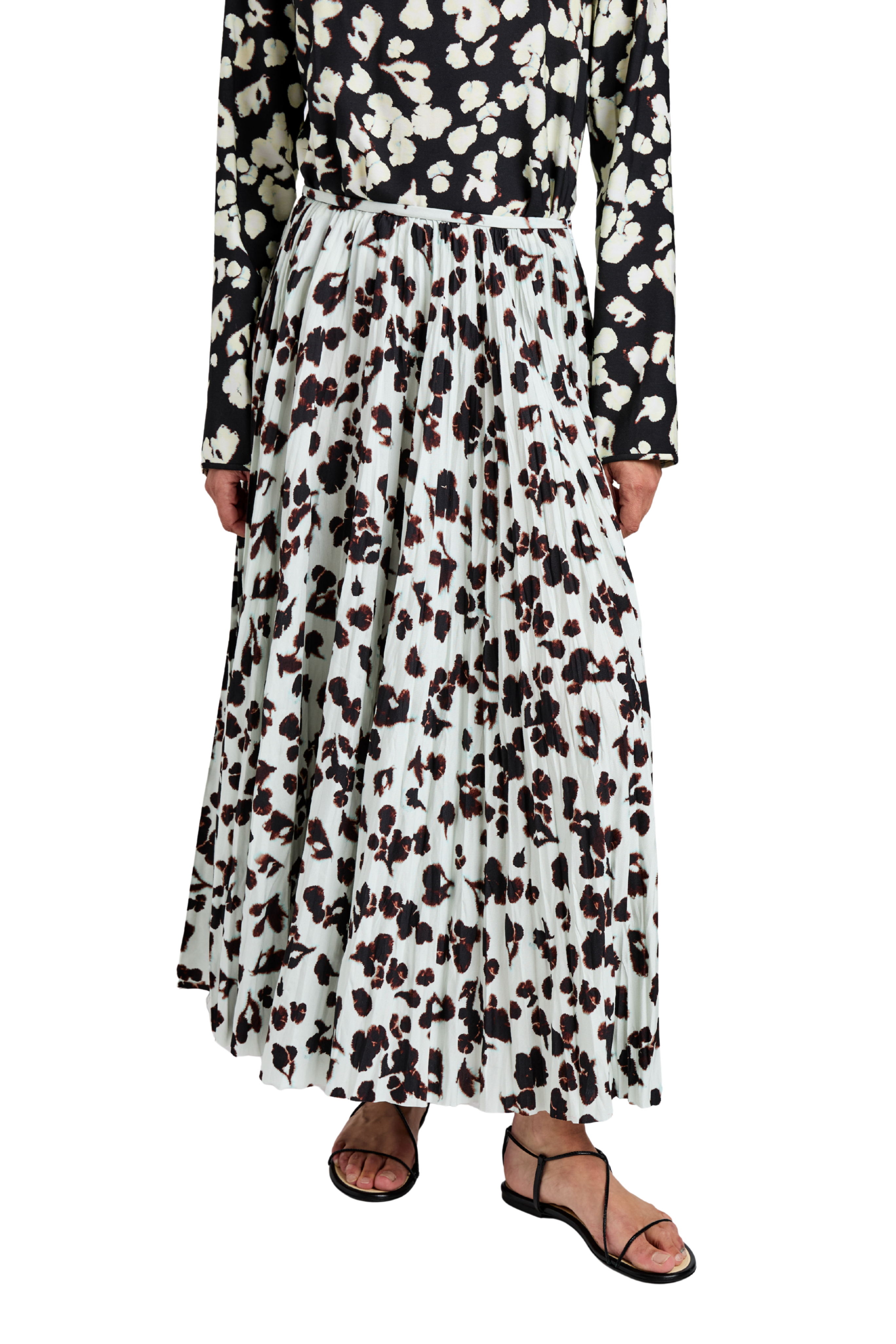 Runa Skirt In Printed Soft Twill