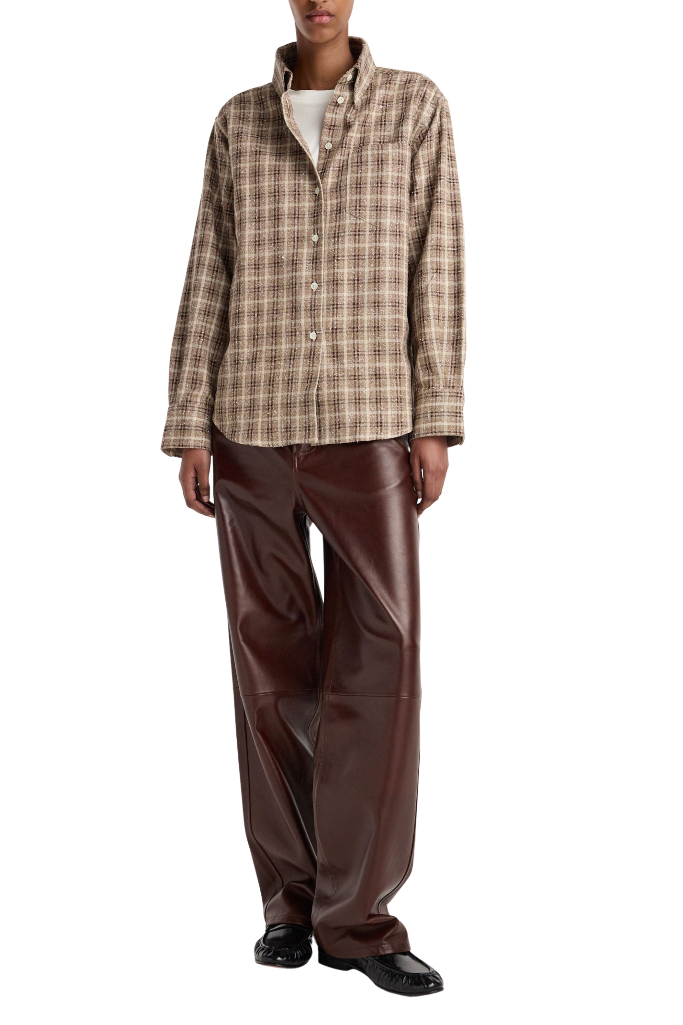 Bruun - Signature baggy leather trousers
