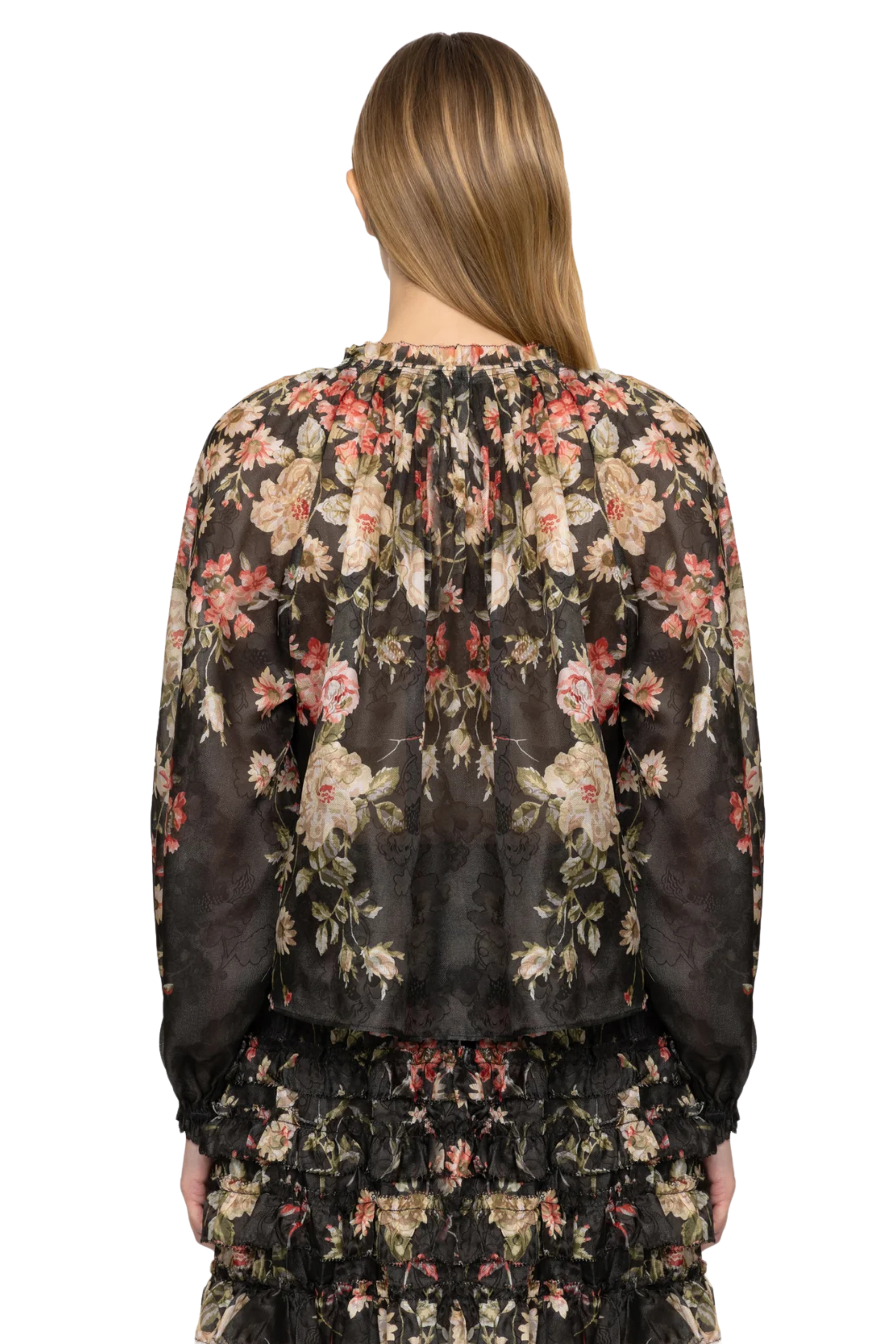 Jolie Print Long Sleeve Top