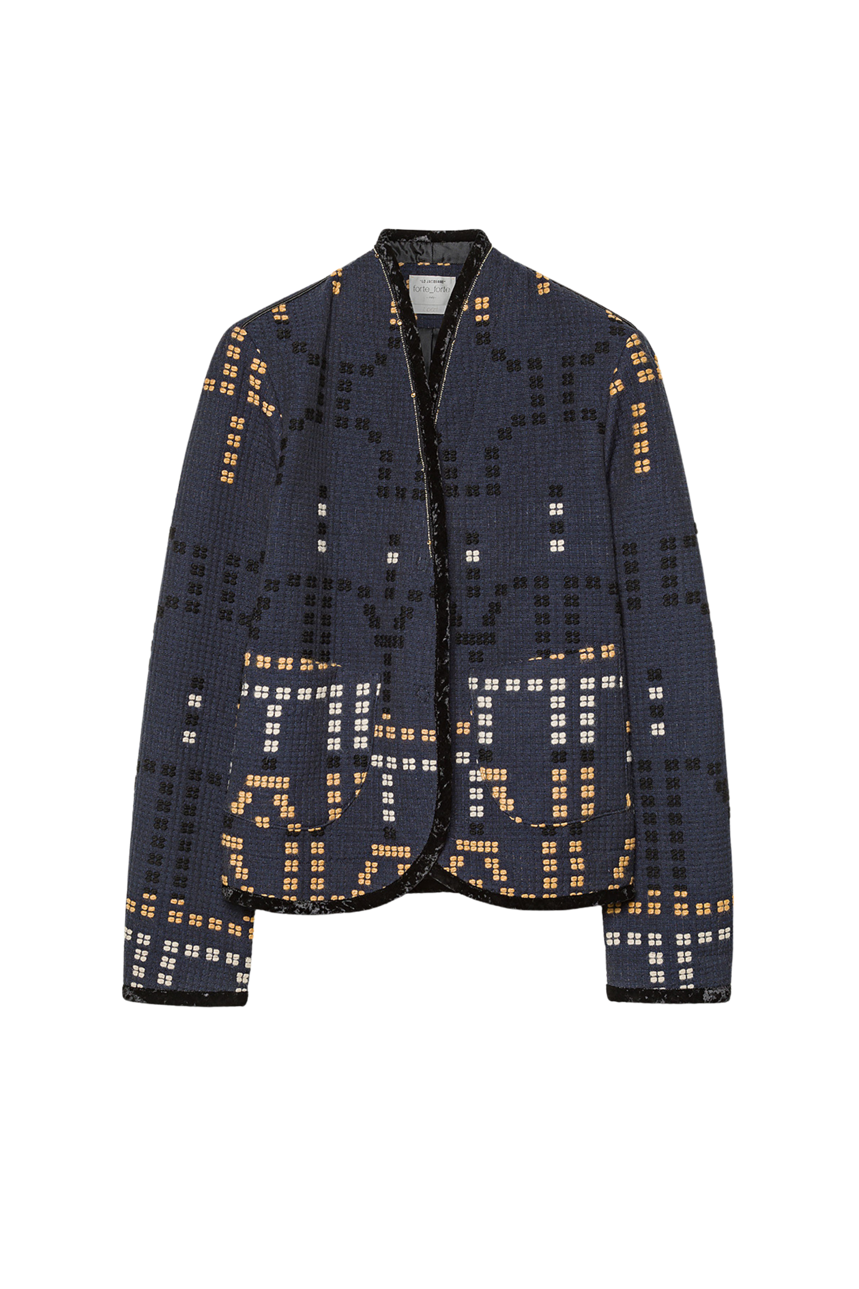"samarcanda" jacquard blouson