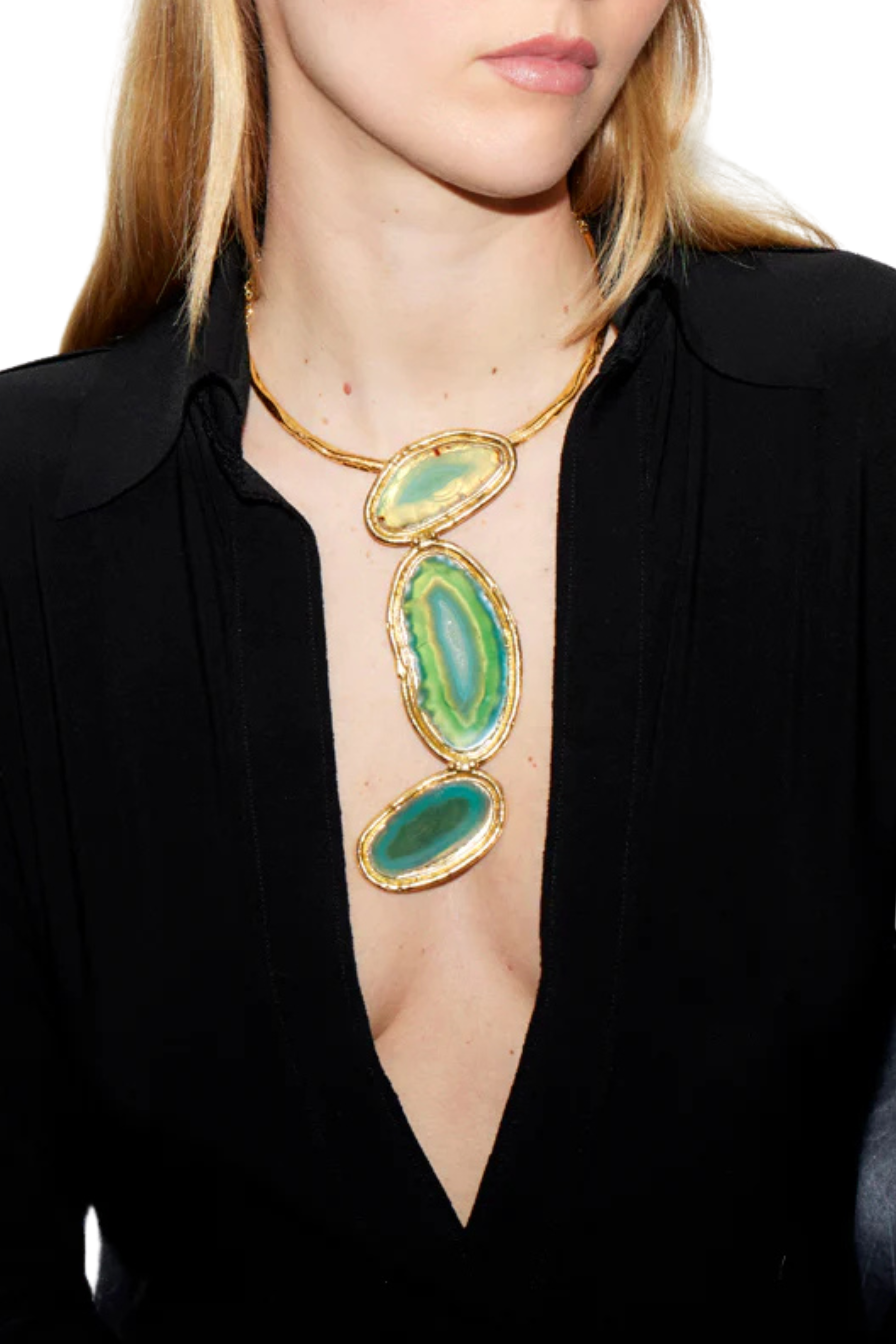 Dakota Green Agate Necklace