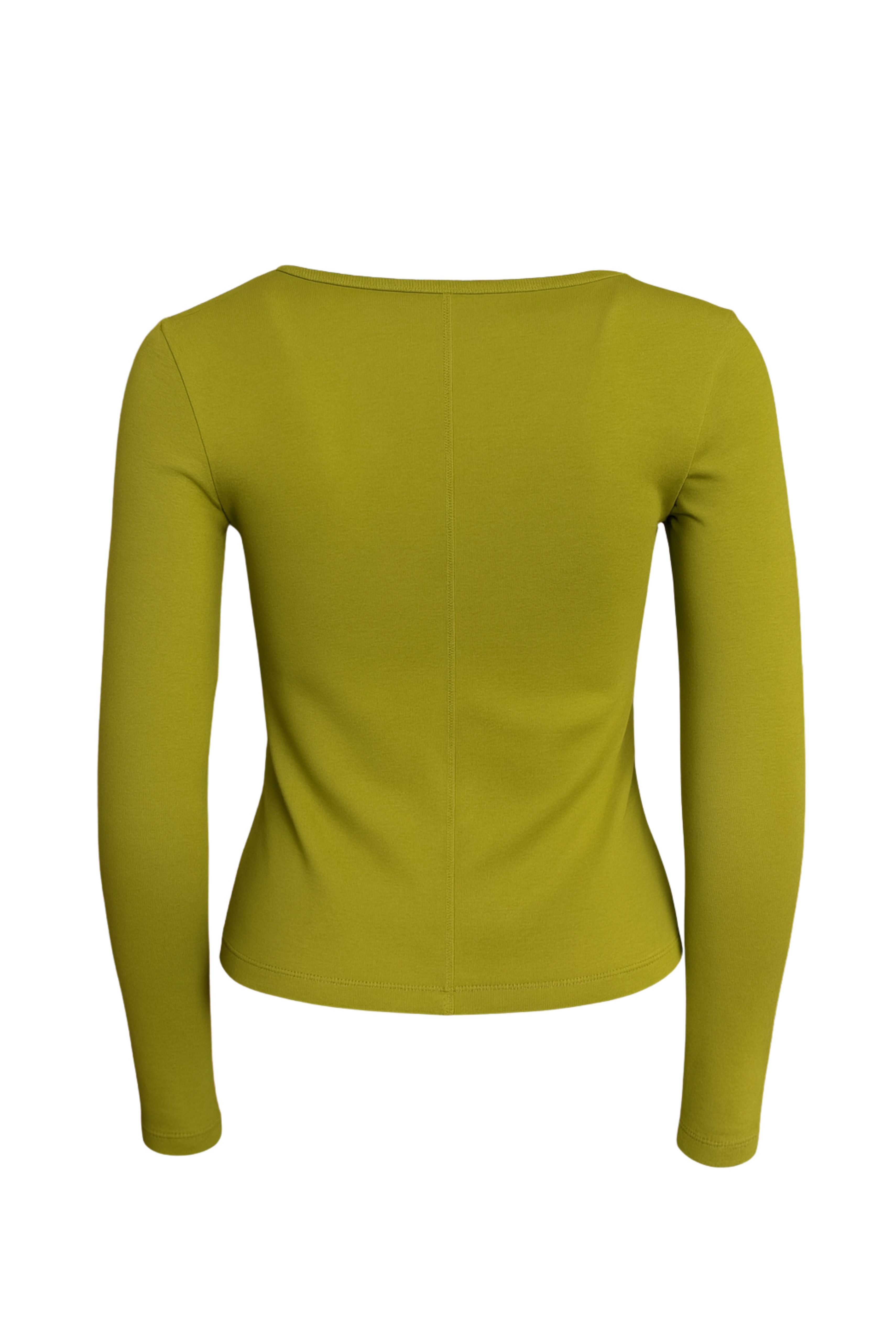 Jill Long Sleeve Tee in Pickle