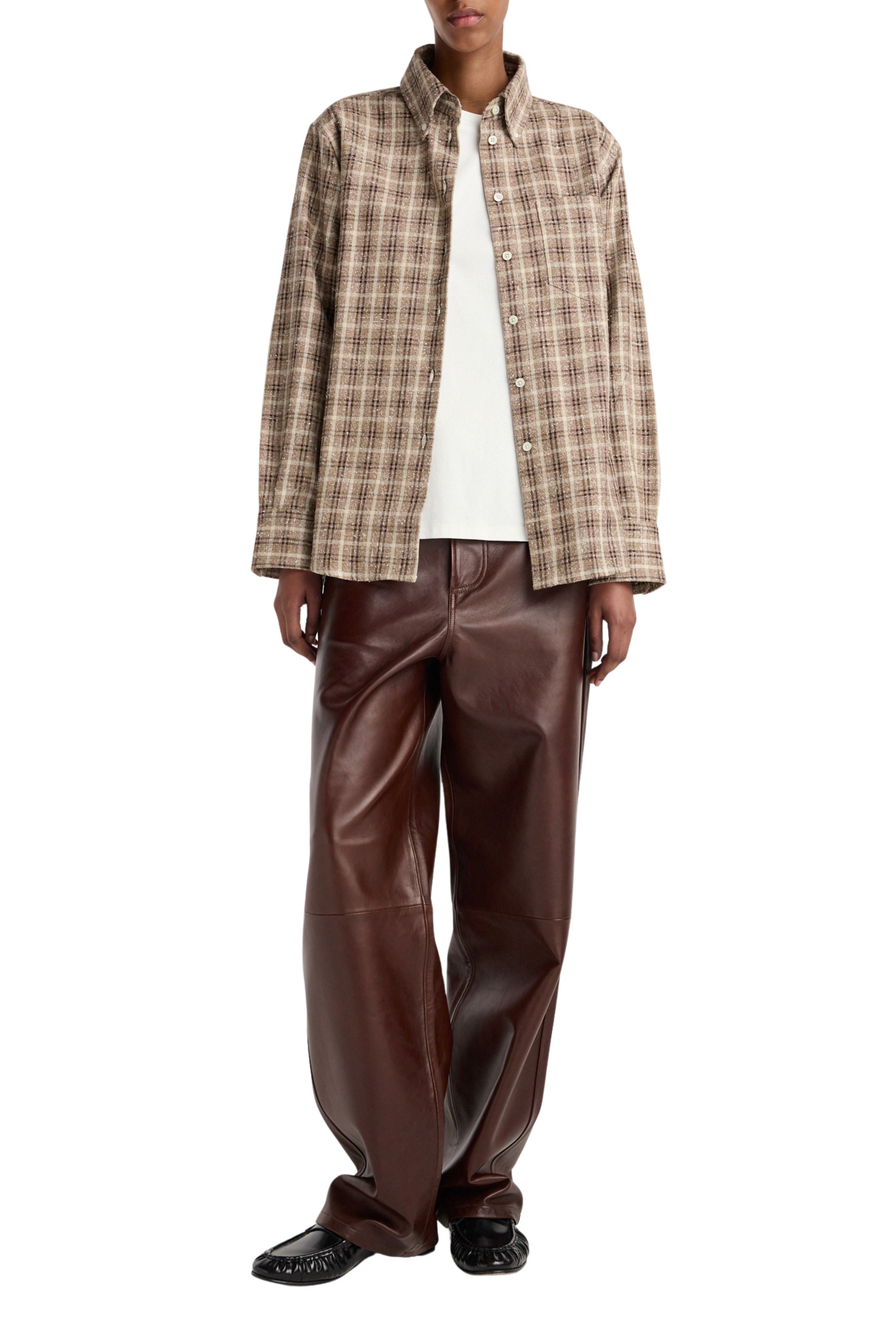 Bruun - Signature baggy leather trousers