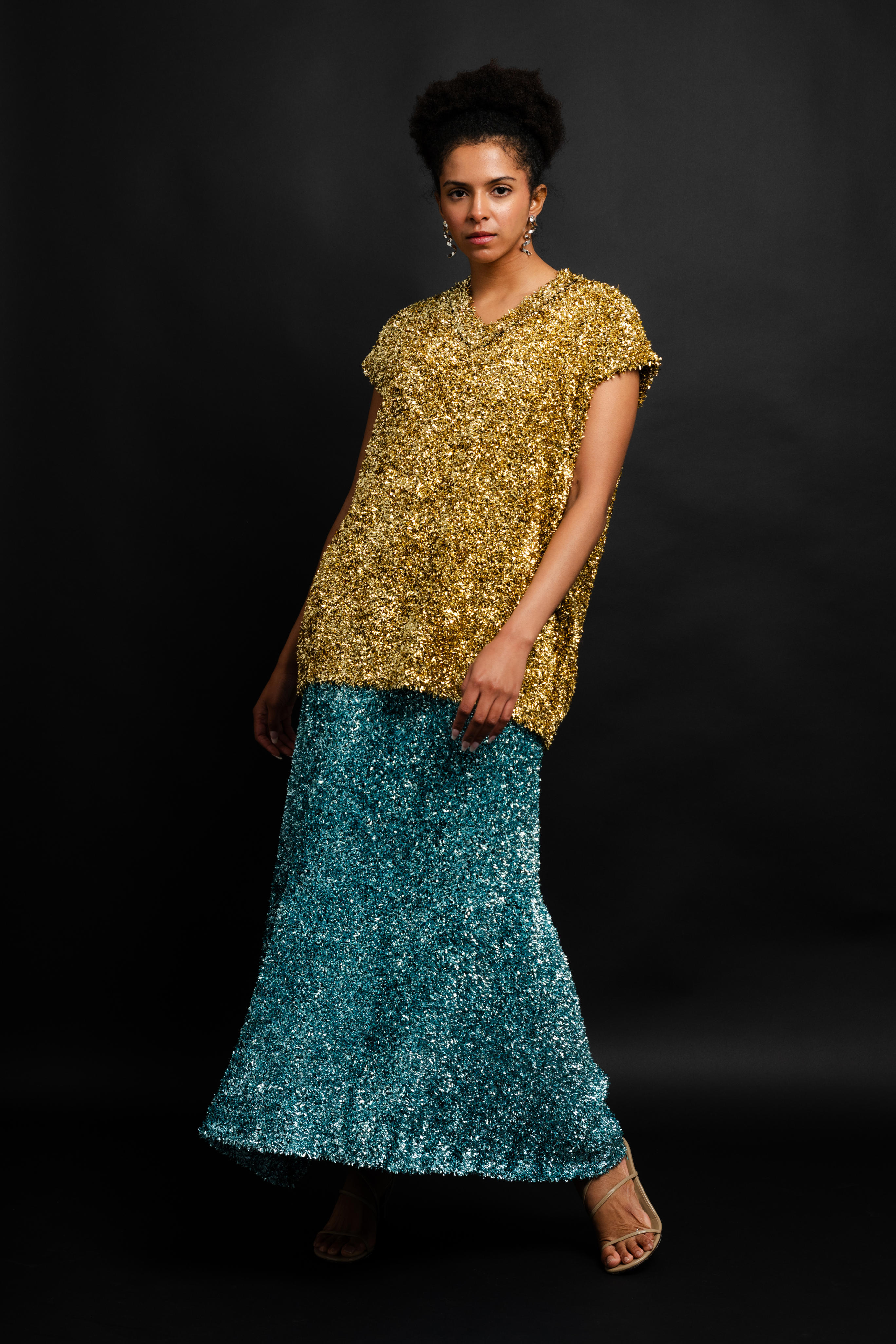 Zander Metallic Skirt