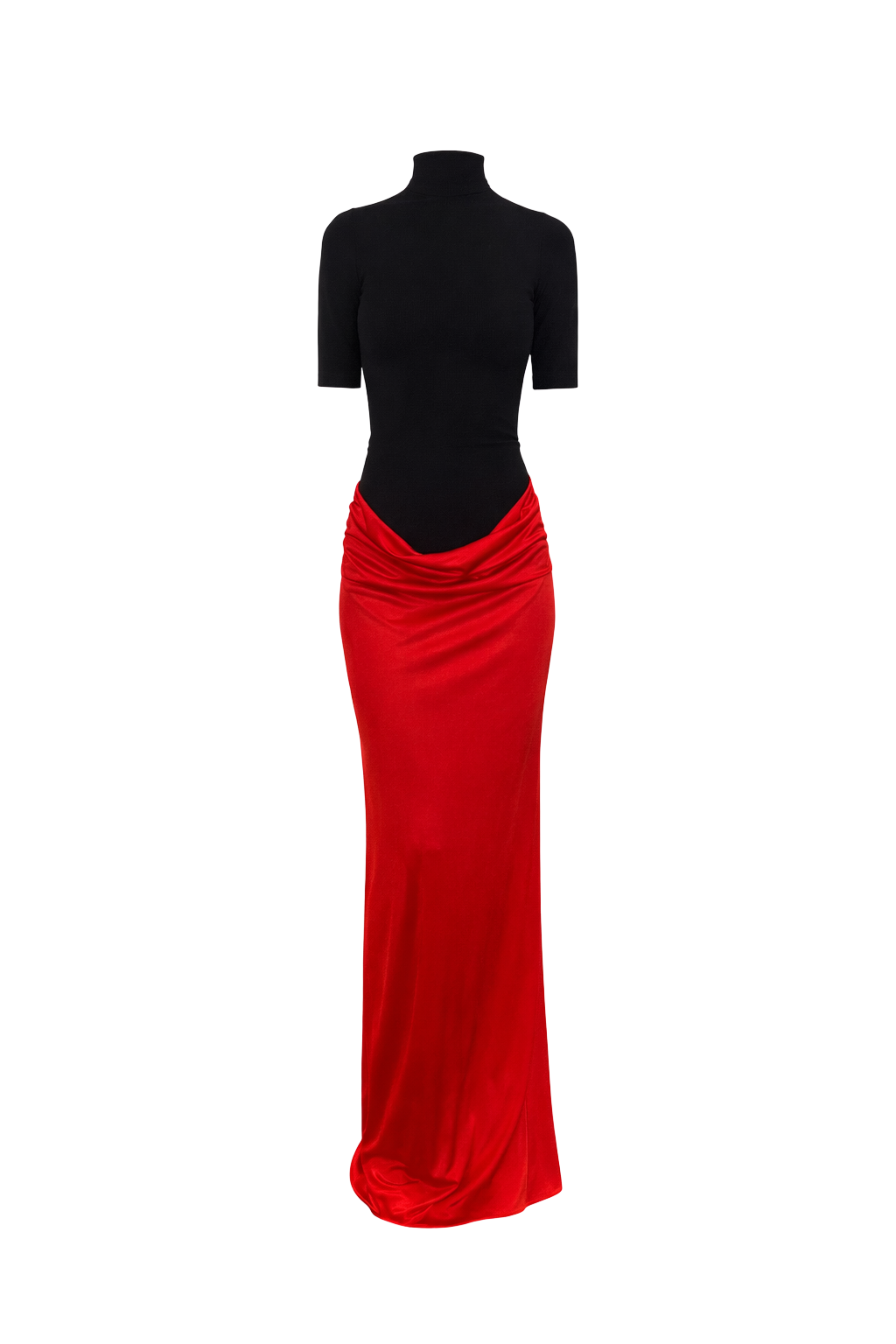 Contrast Caryatid Dress