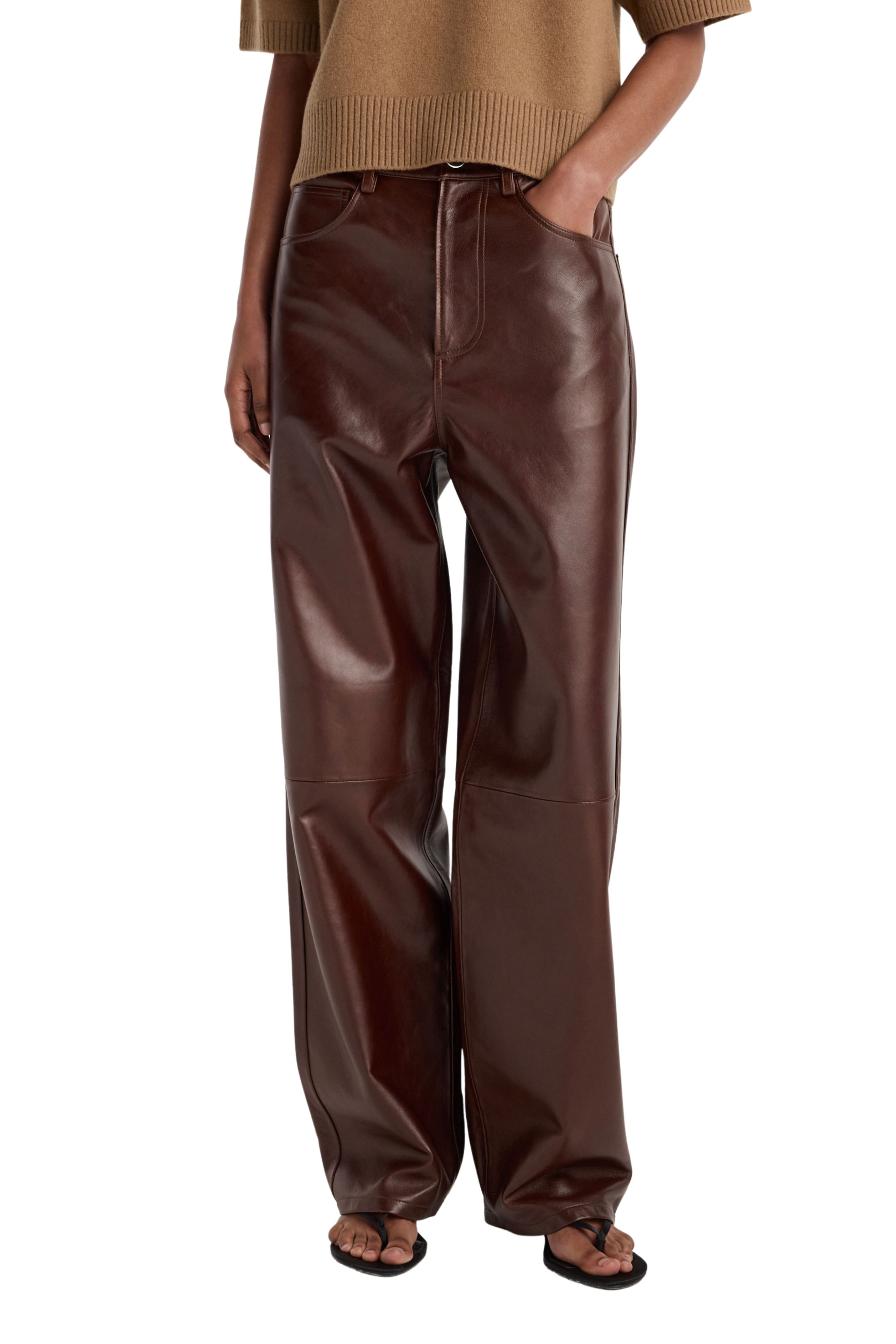 Bruun - Signature baggy leather trousers
