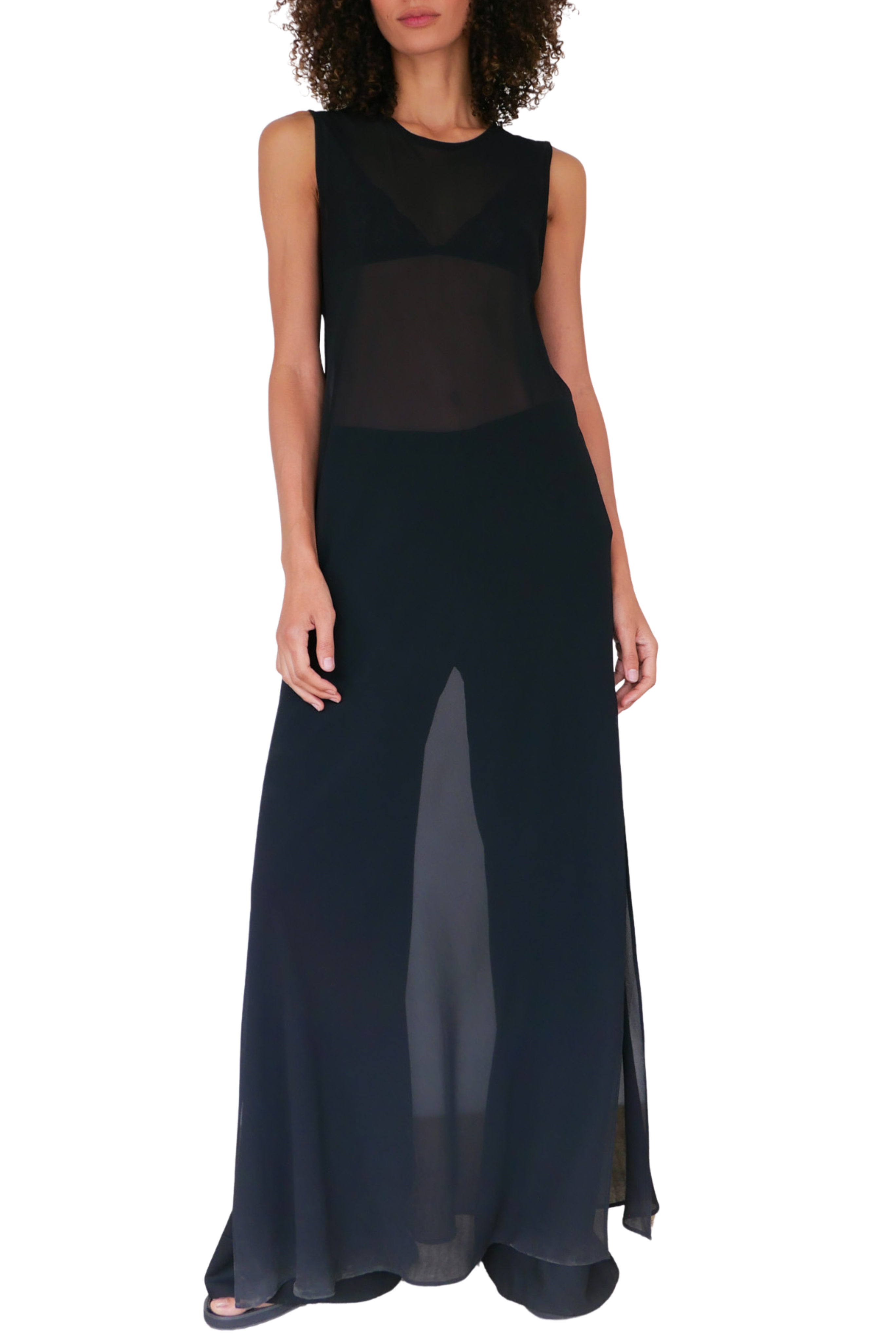 Georgette Sleeveless Dress