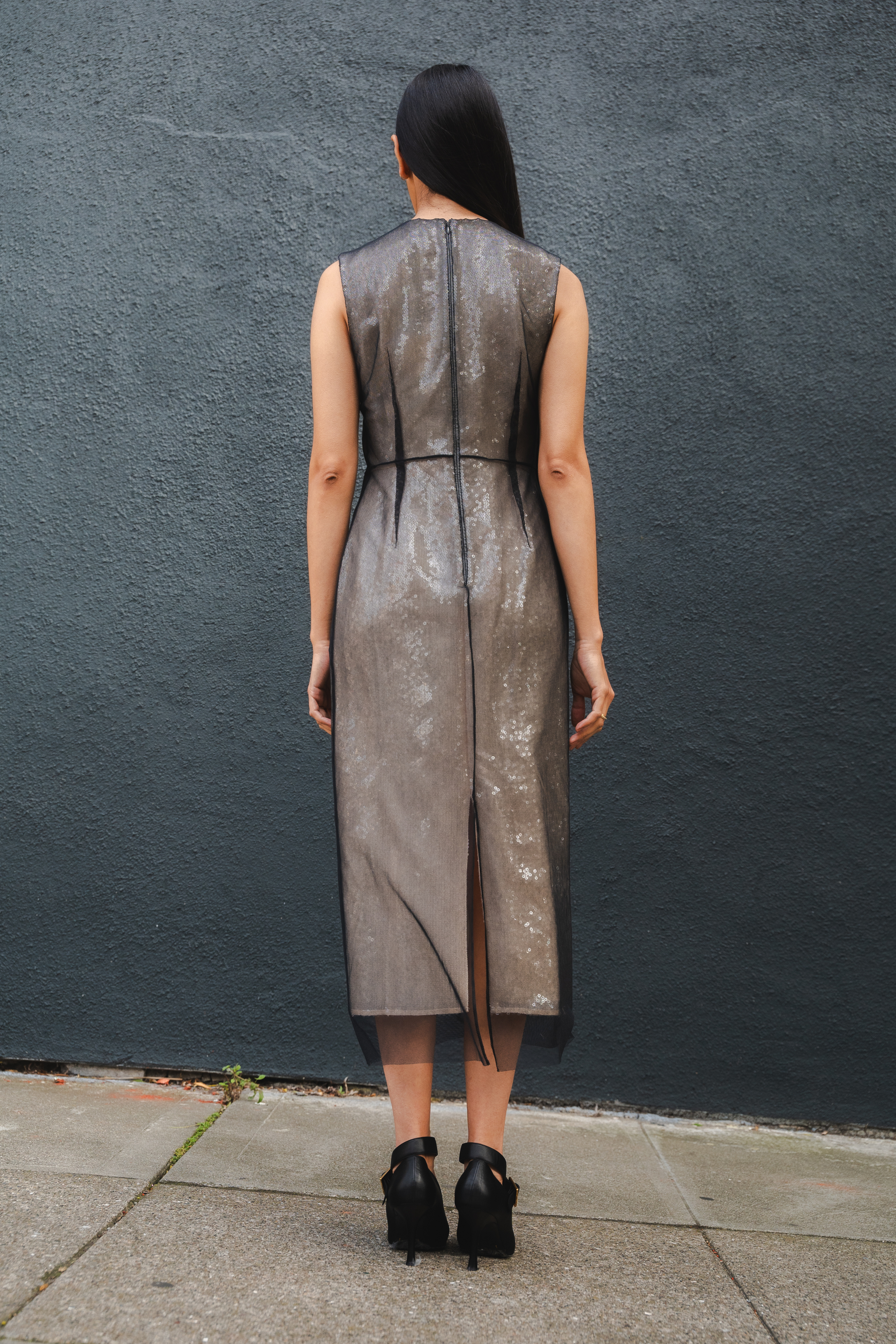 Sleeveless Pencil Midi Dress