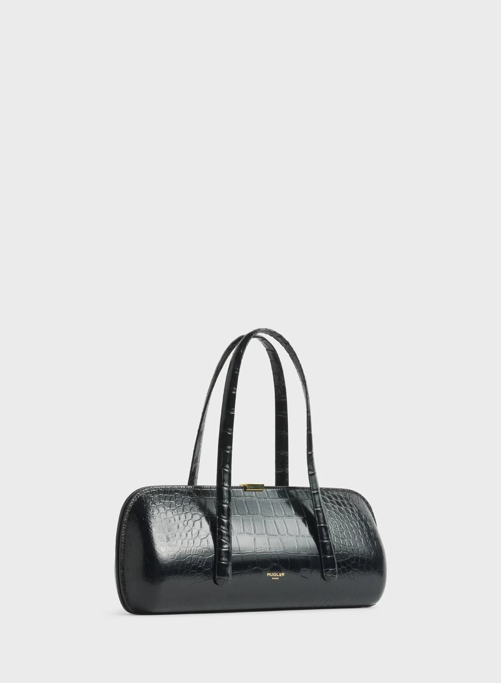 Leather Shoulder Bag - Black