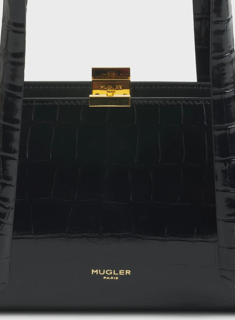 Leather Shoulder Bag - Black