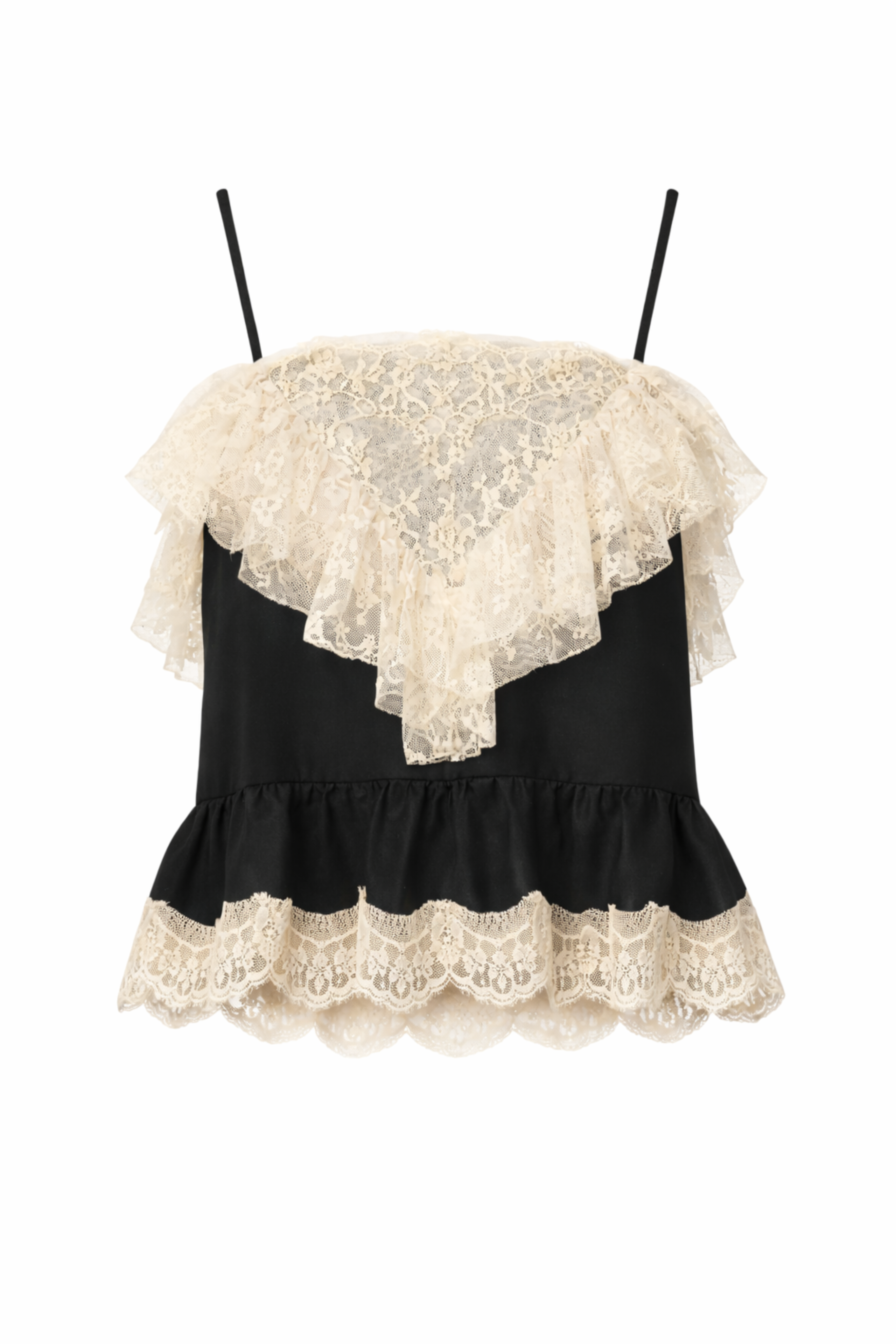 Ethel Solid Camisole Top in Black