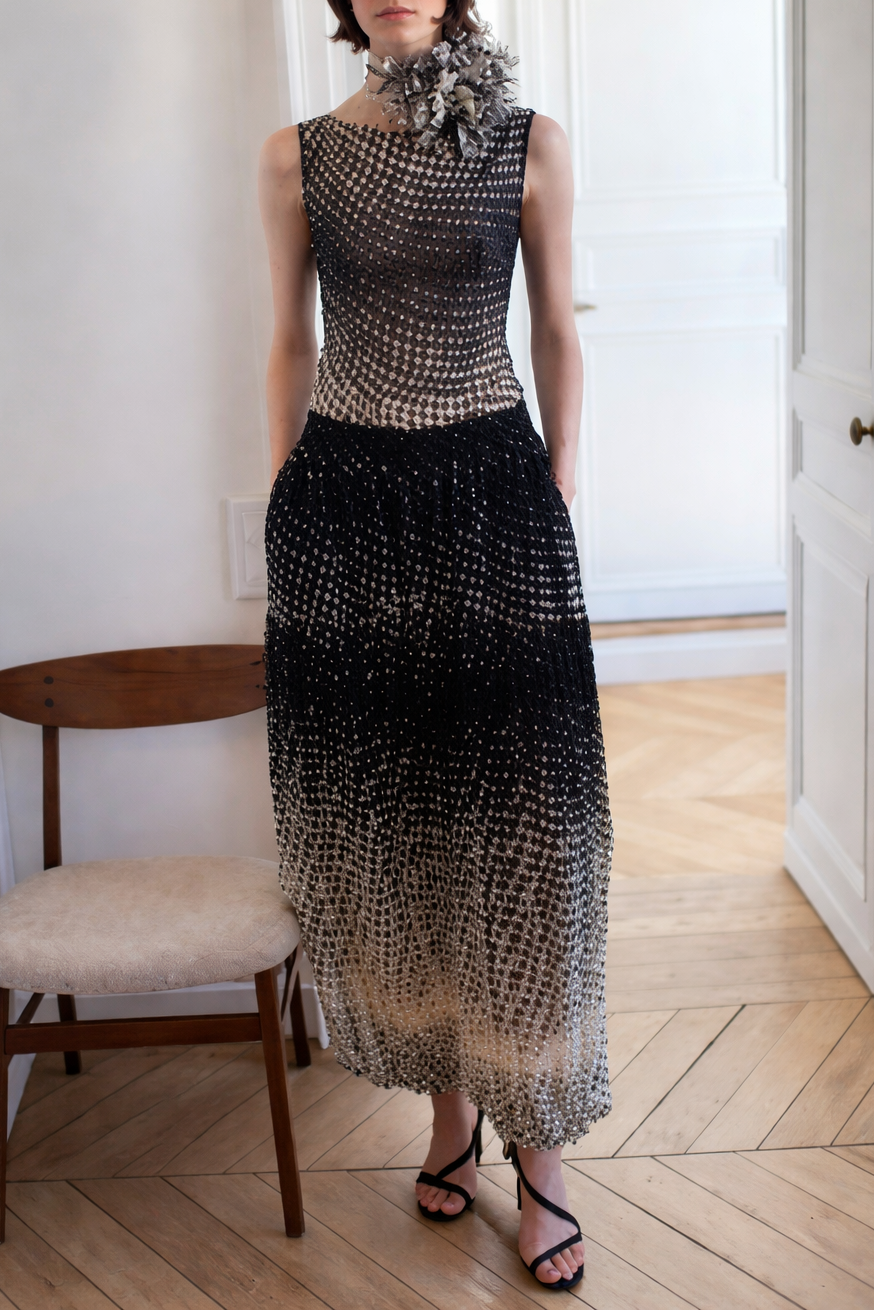 Halftone Wiggle Dot Soft Balloon Pant