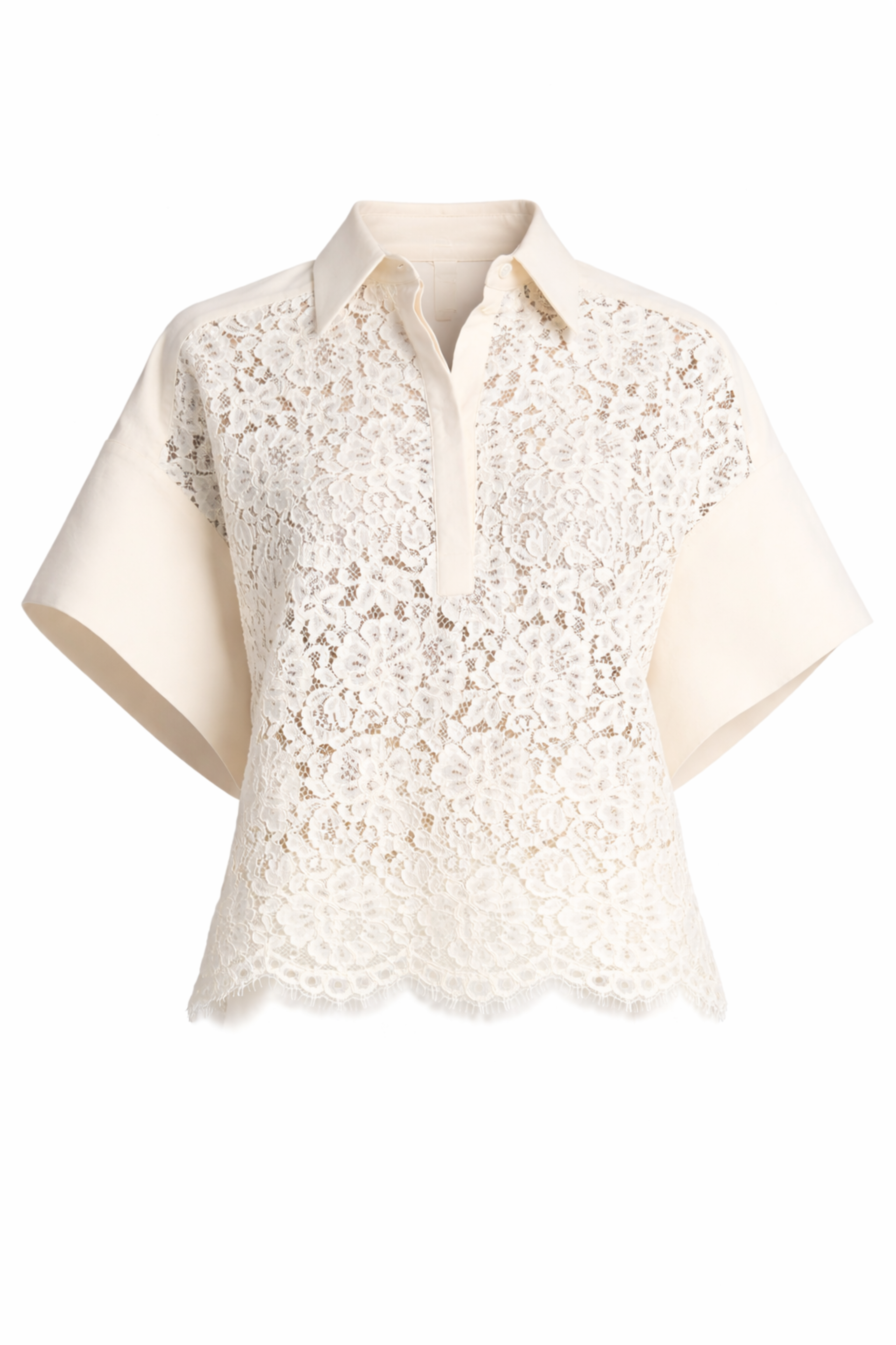 Lace Butterfly Sleeved Top