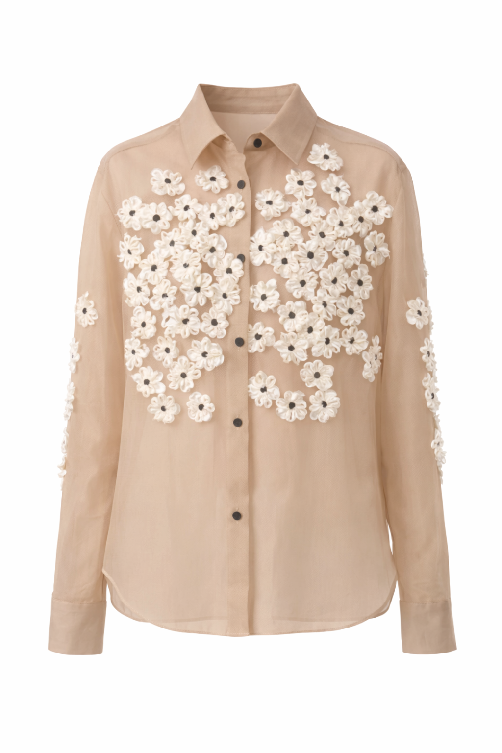 Argo Top with Floral Embroidery