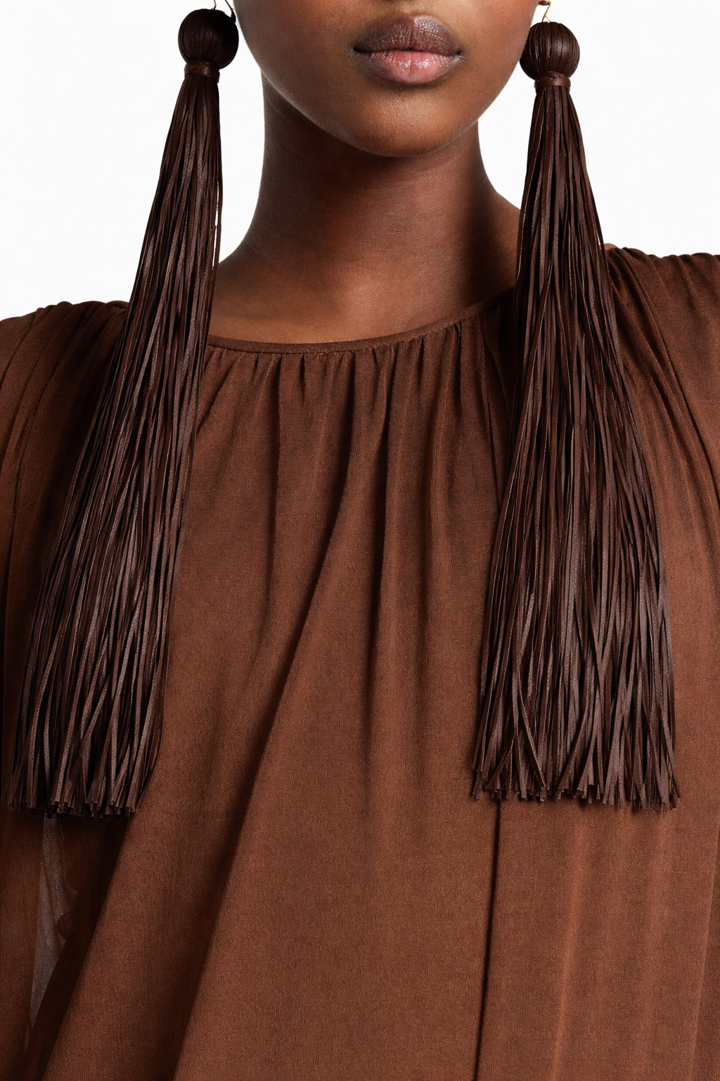 Tassel Earring in Espresso