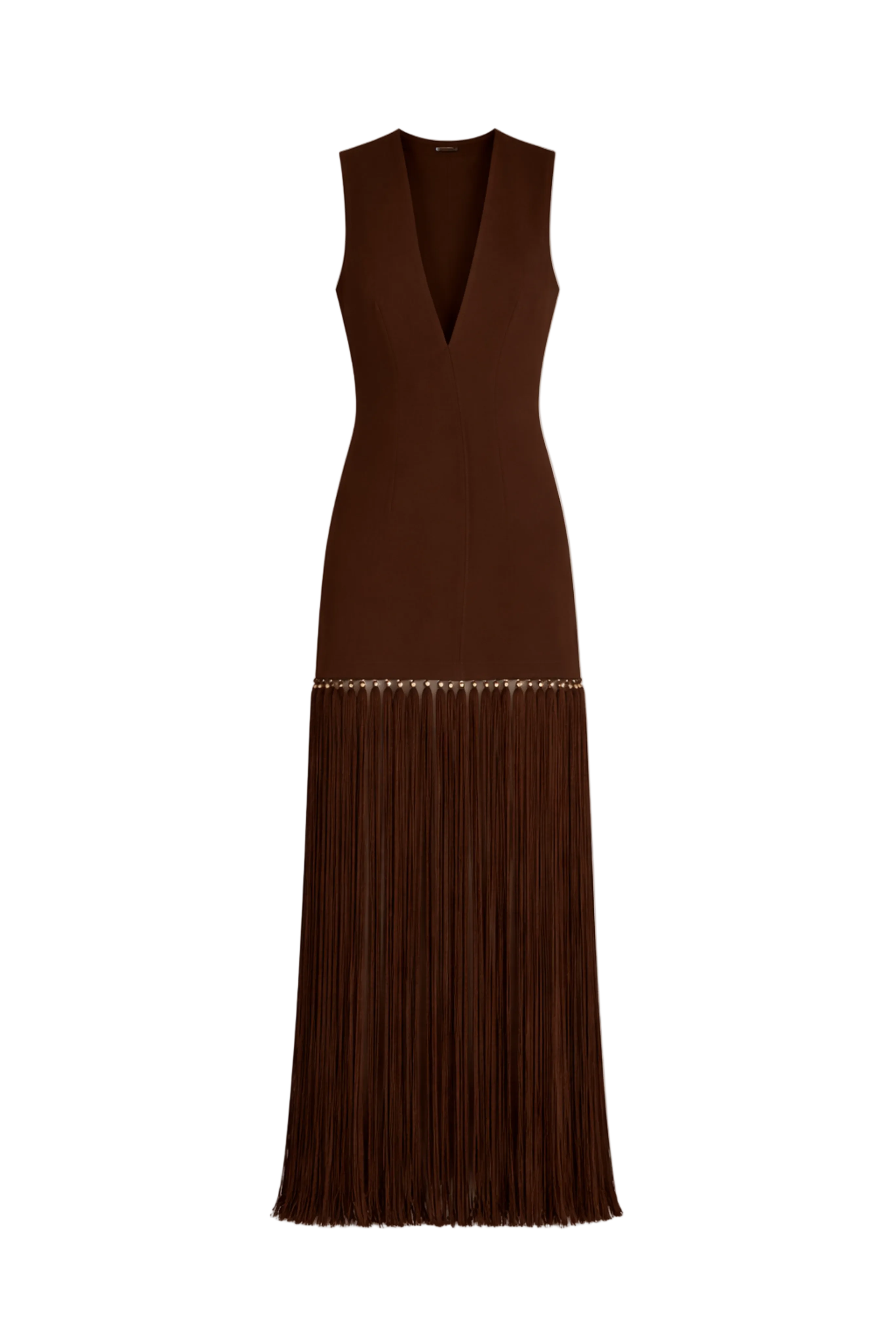V-Neck Tassel Dress