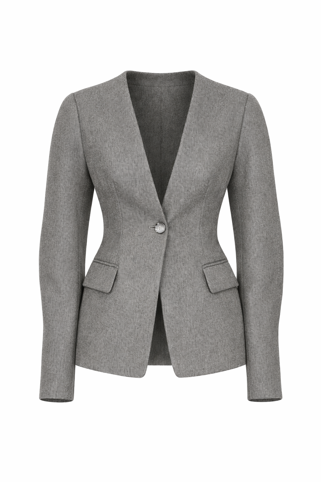 Wool Circular Sleeve Blazer