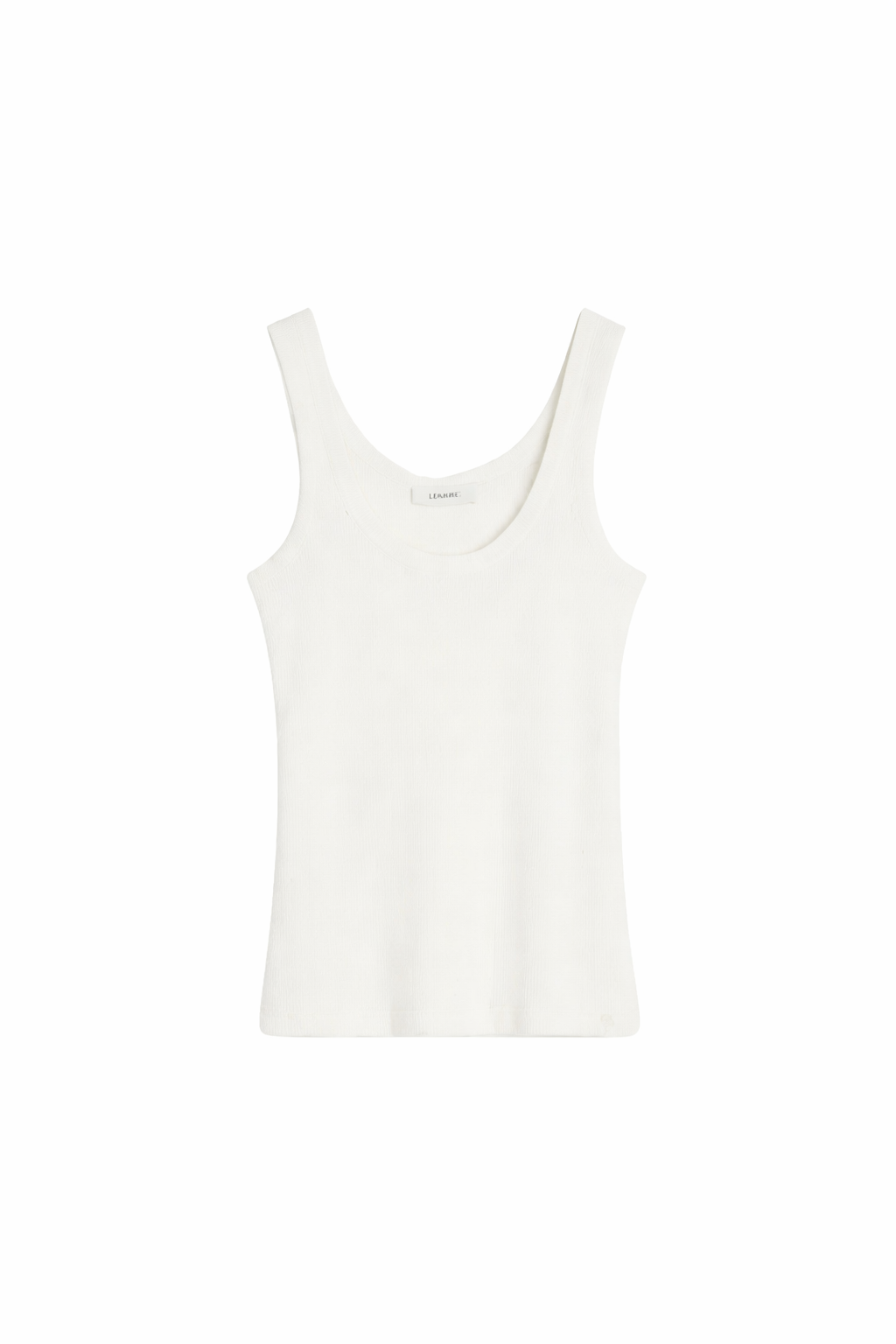 Rib Tank Top in Light Cream