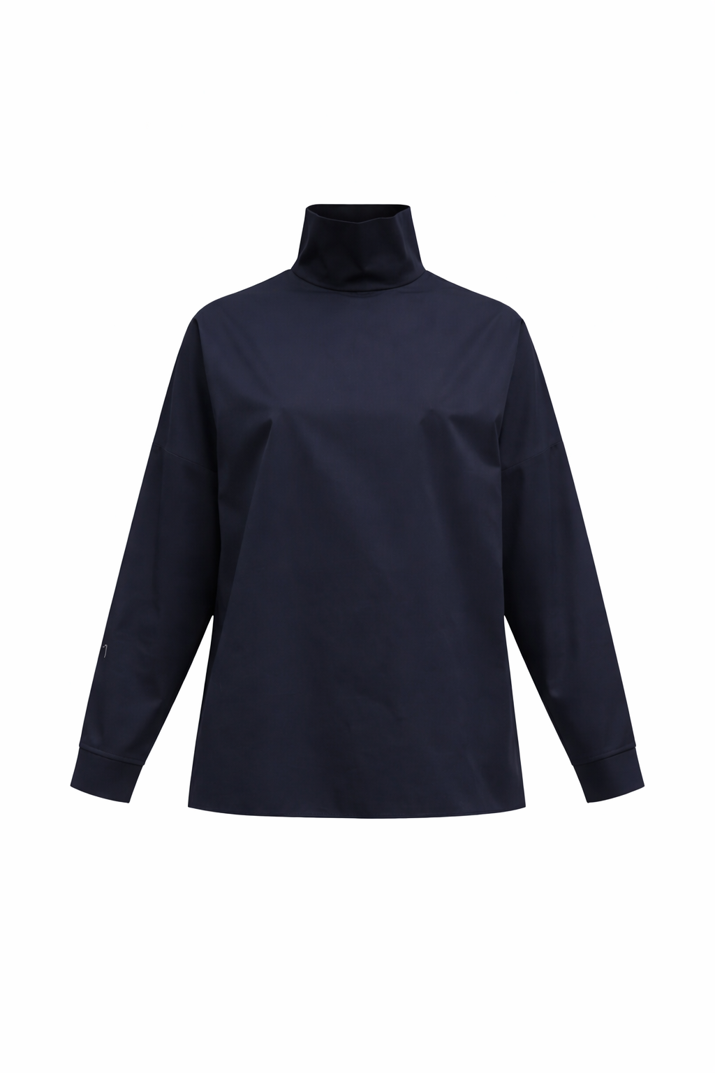 Eco Poplin Funnelneck Dolman Top