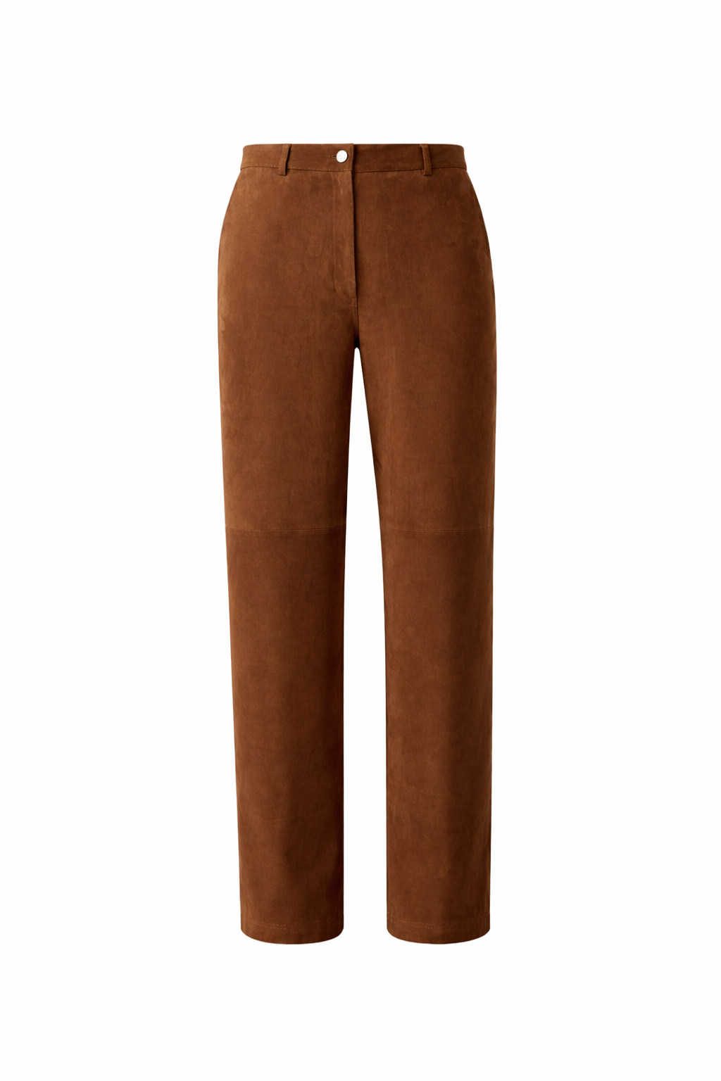 Relaxed Fit Suede Trousers