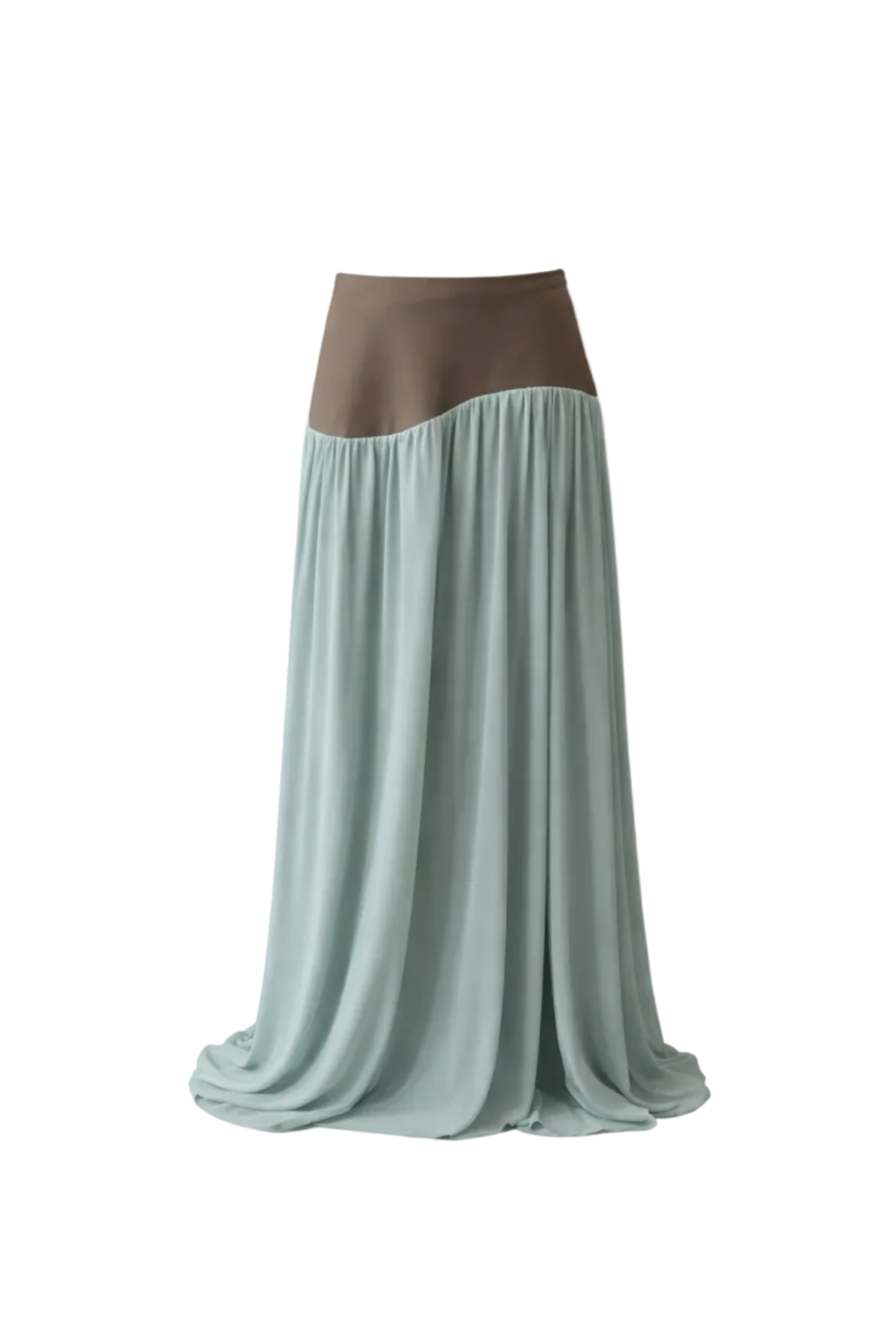 Crepe Long Wave Skirt