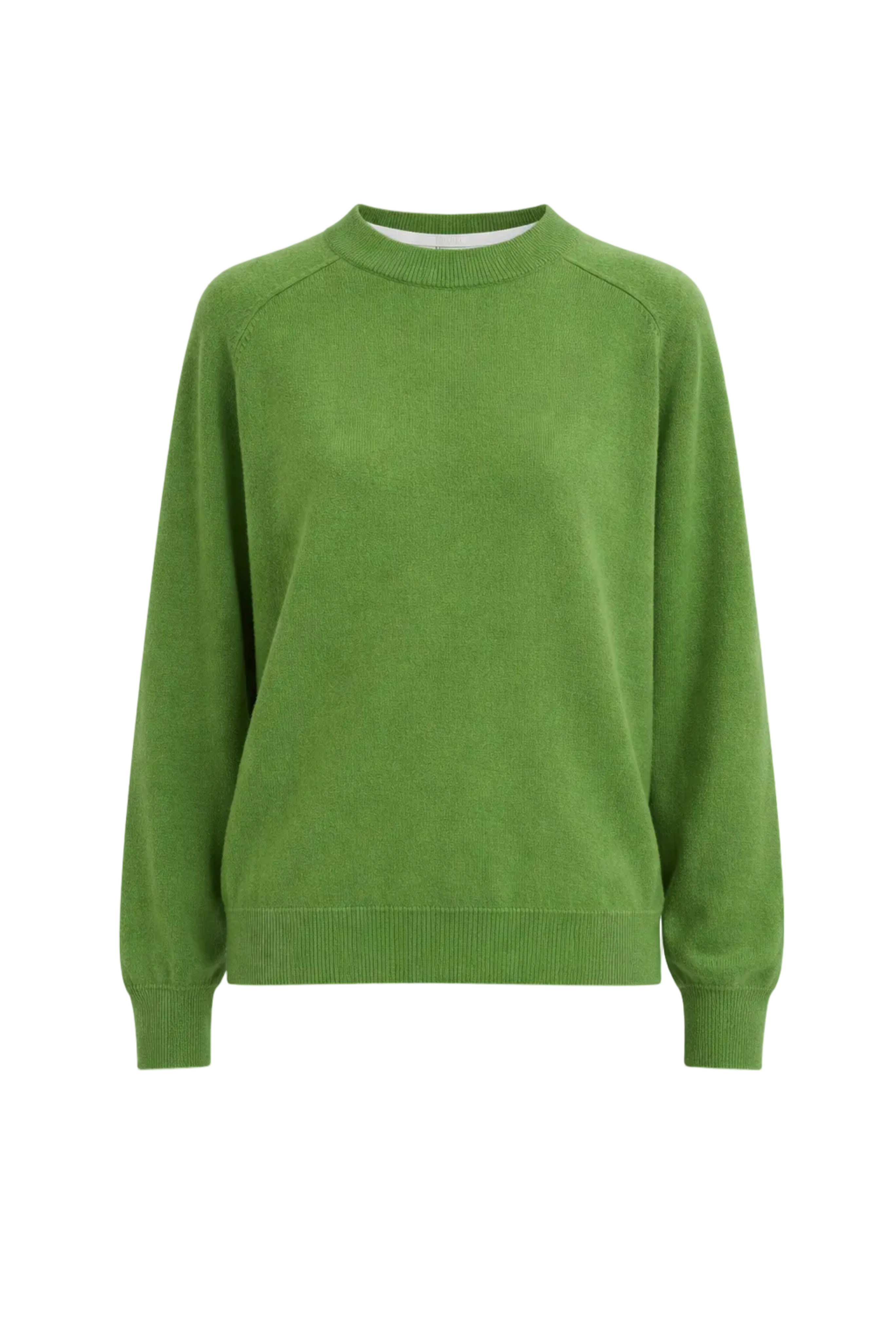 Washable Cashmere Crewneck Cut Out Sleeve Sweater