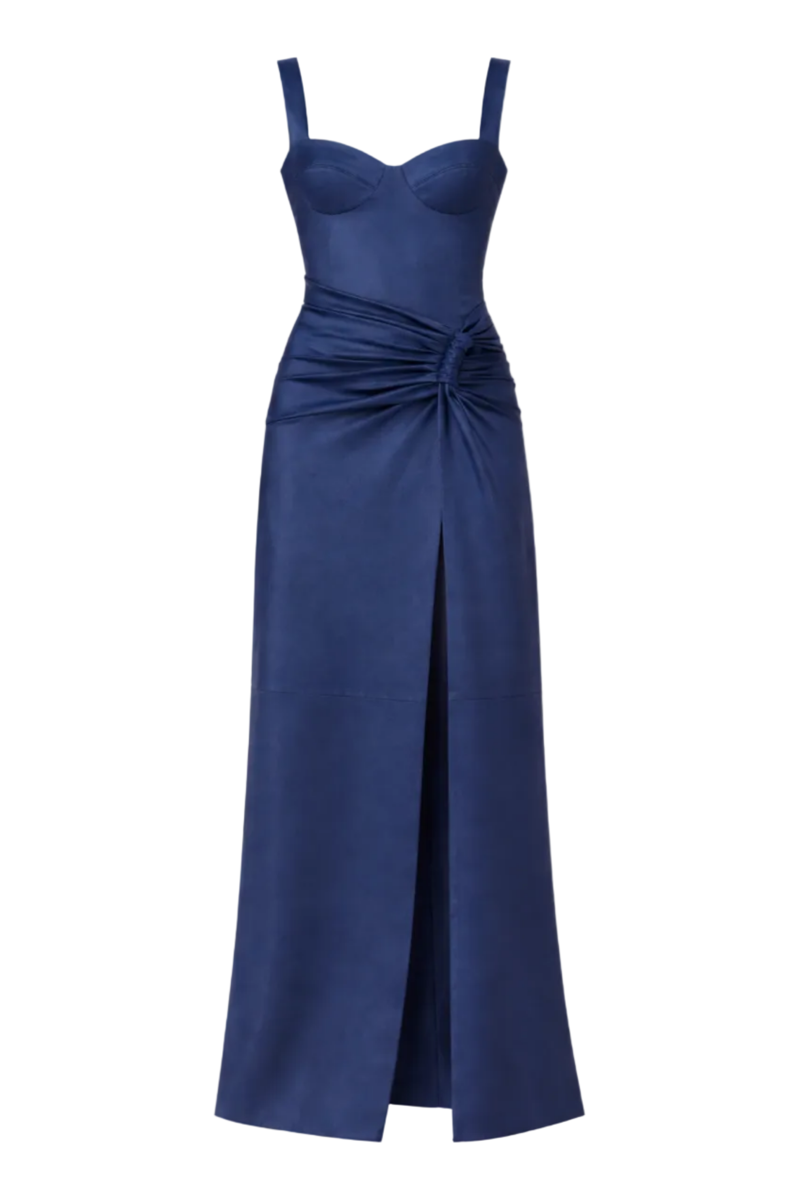 Lyle Draped Leather Dress