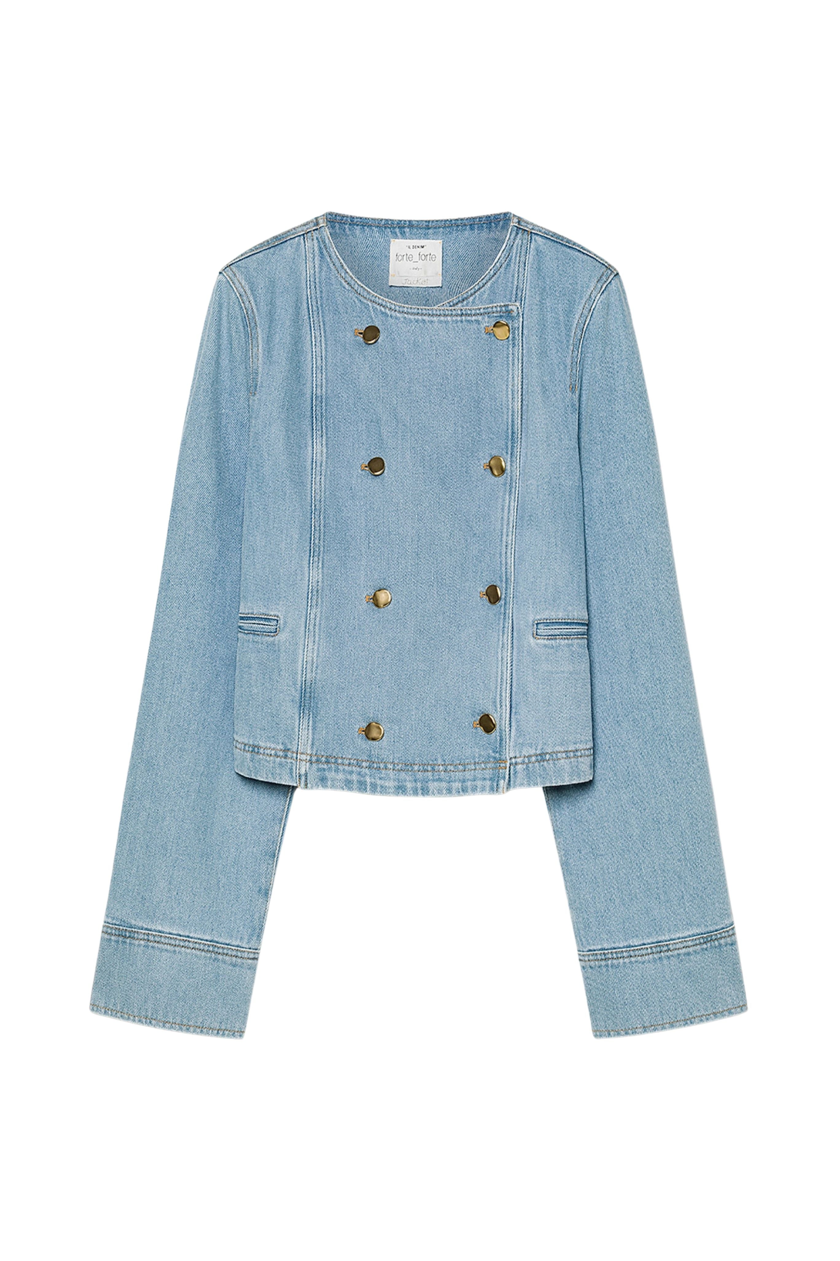 Denim Double Breasted Jacket