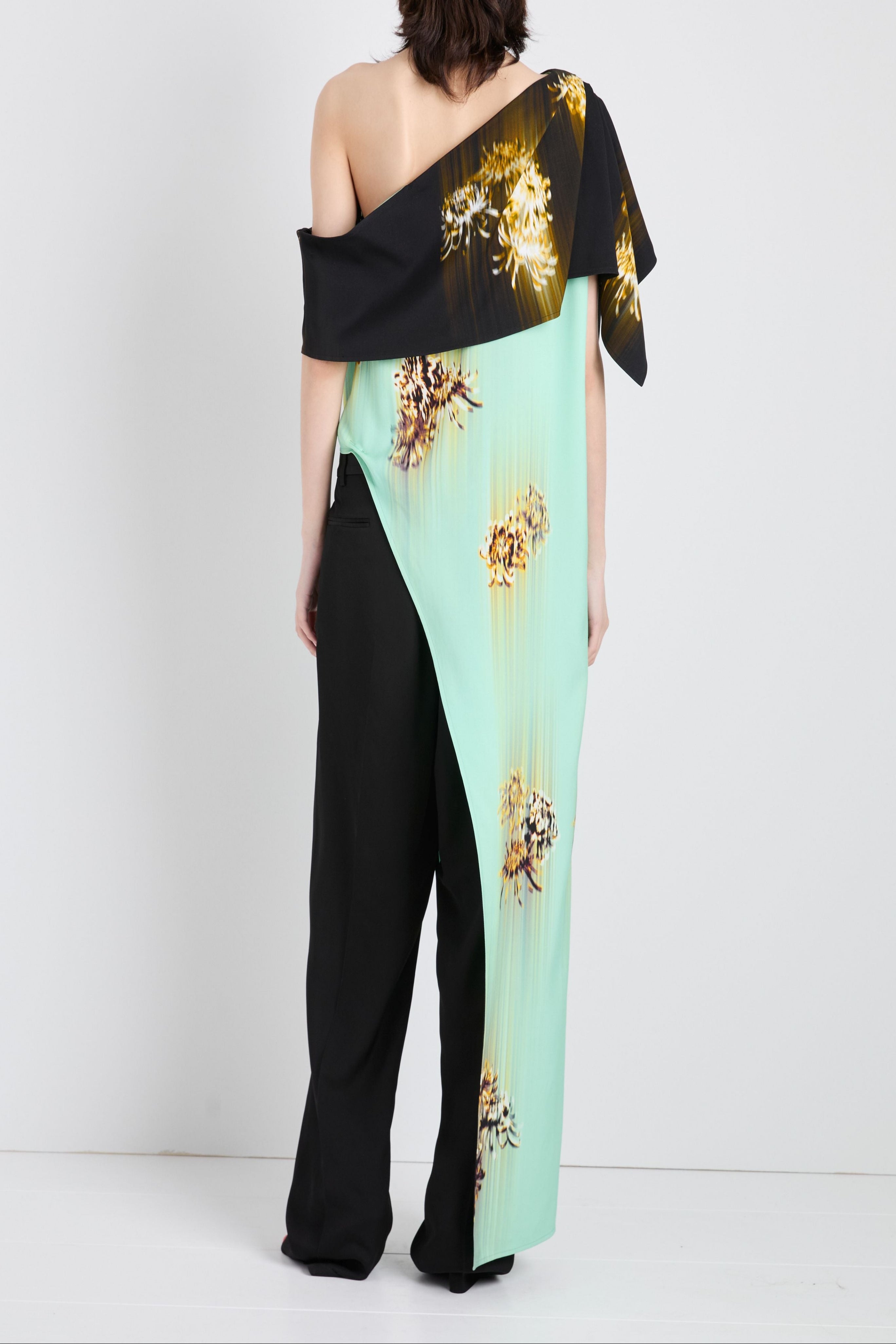 Haya Top in Printed Viscose Cady