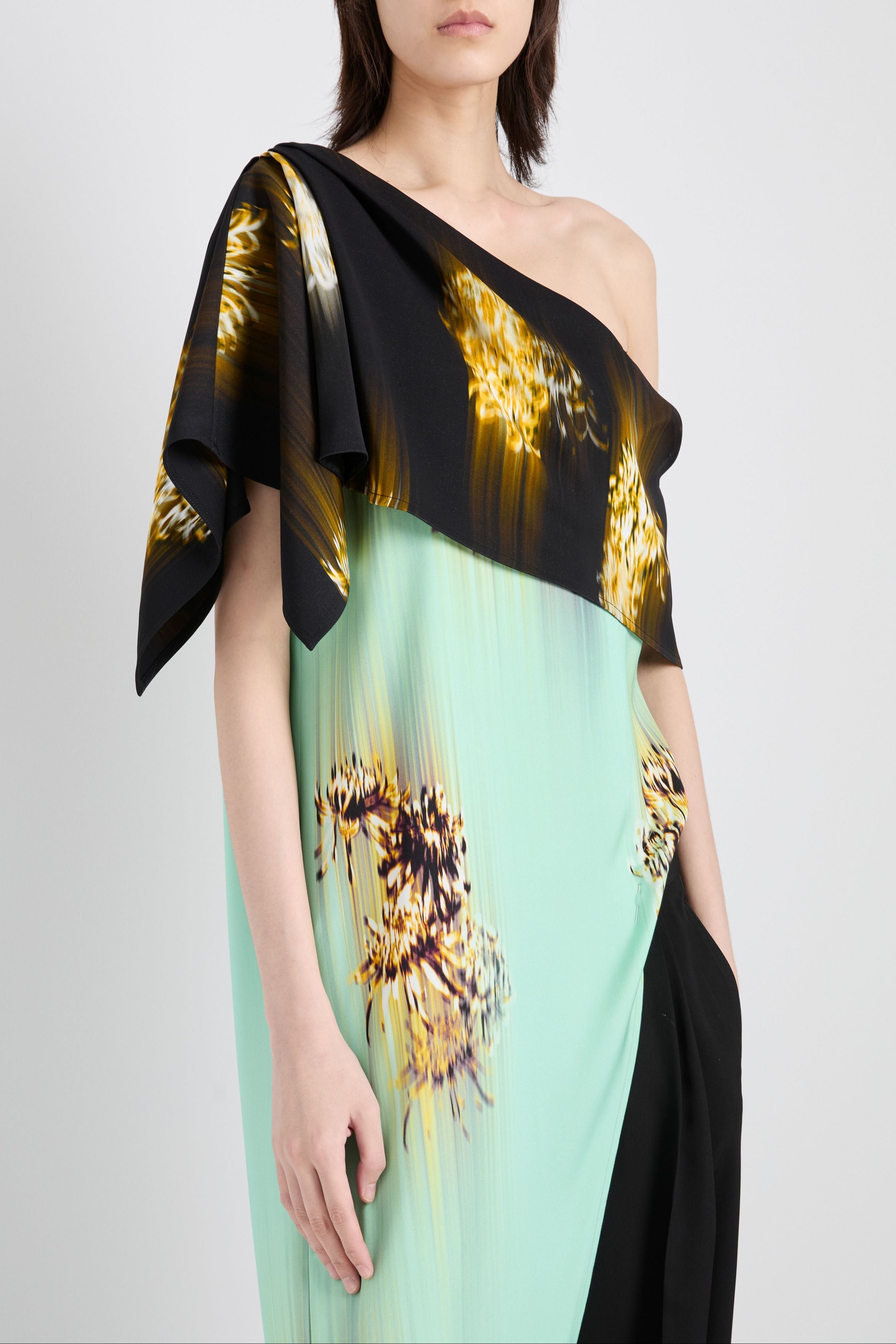 Haya Top in Printed Viscose Cady