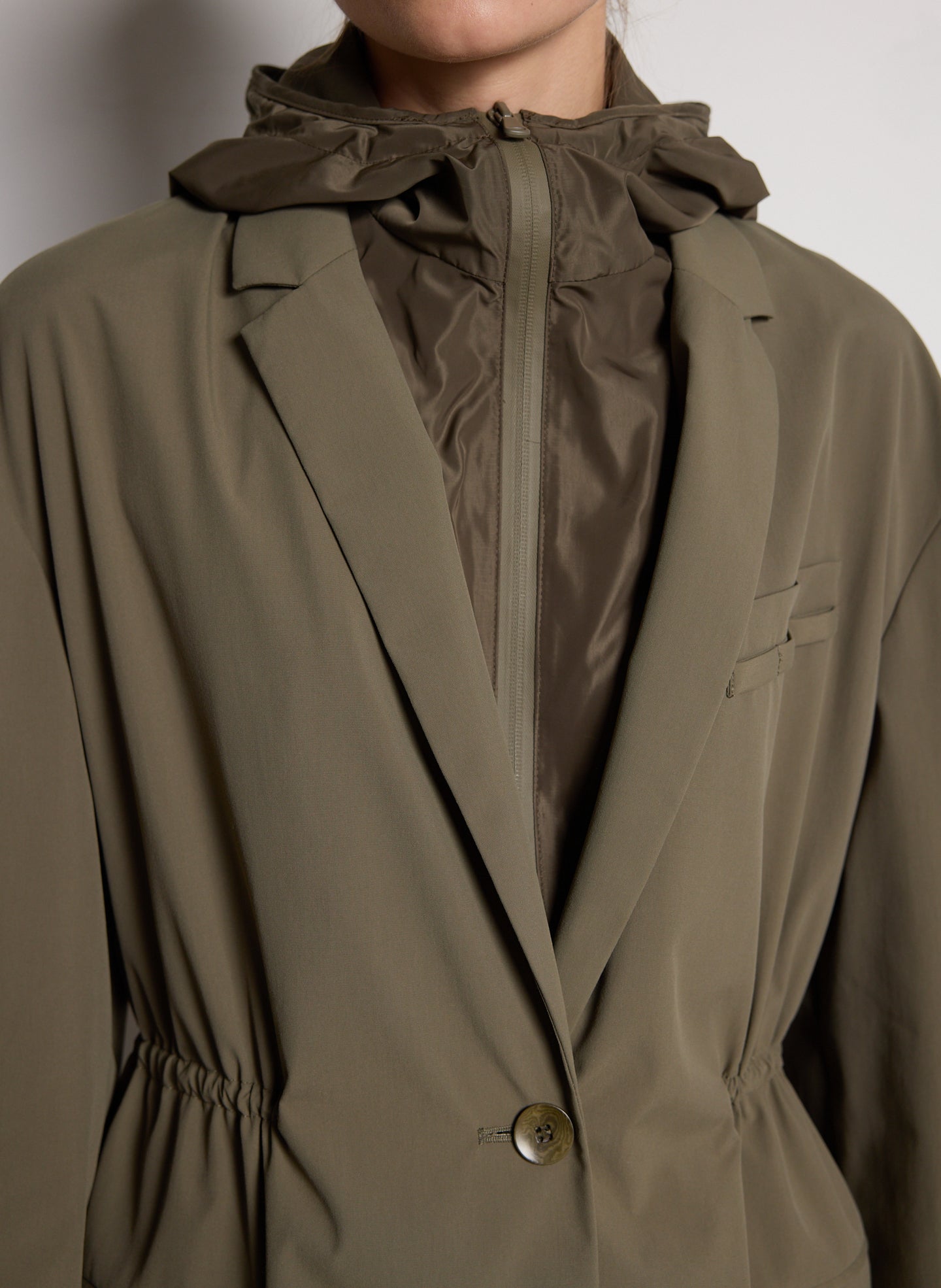 TECH SUITING ANORAK BLAZER WITH ZIP OFF VEST