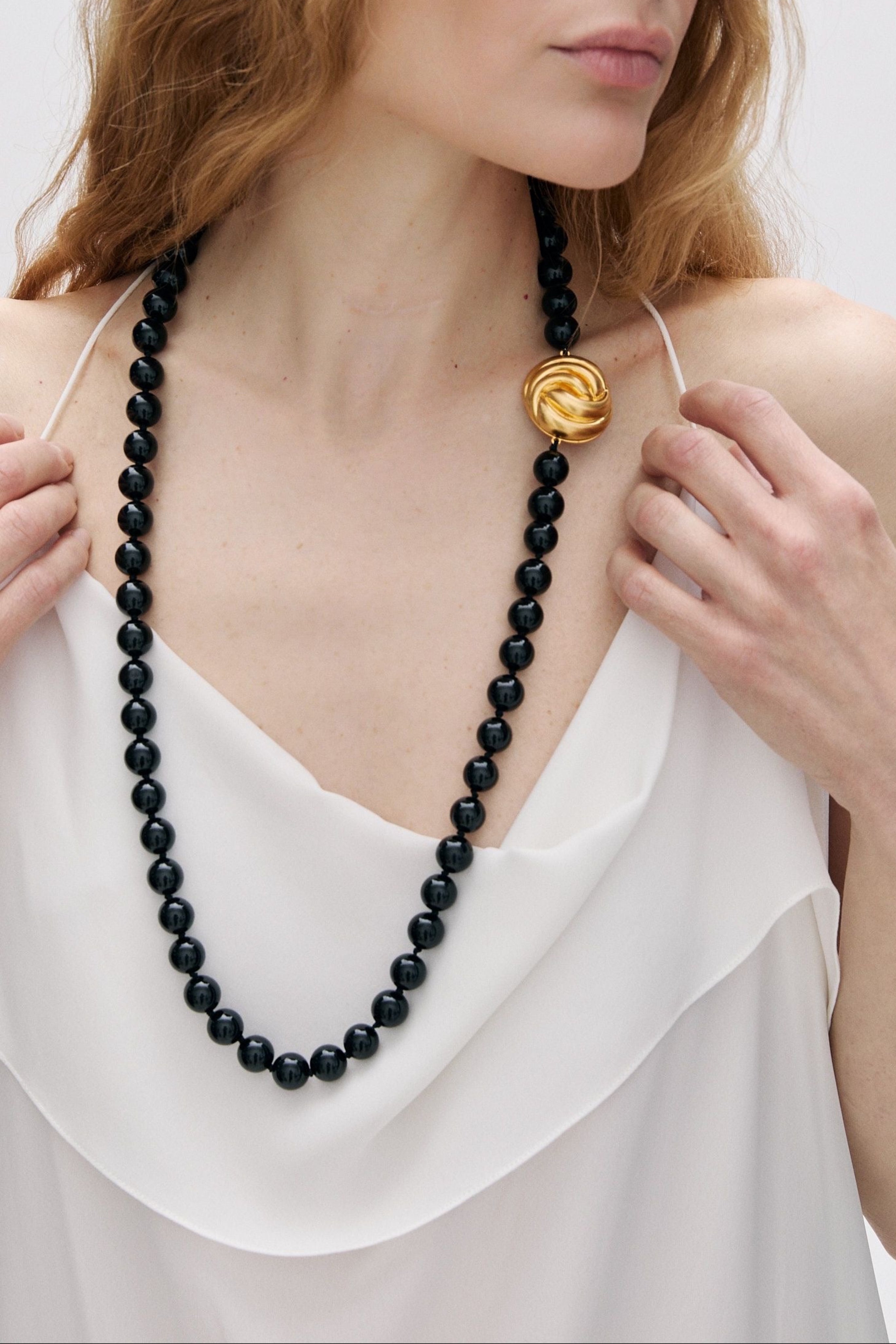 Eloise Necklace in Black
