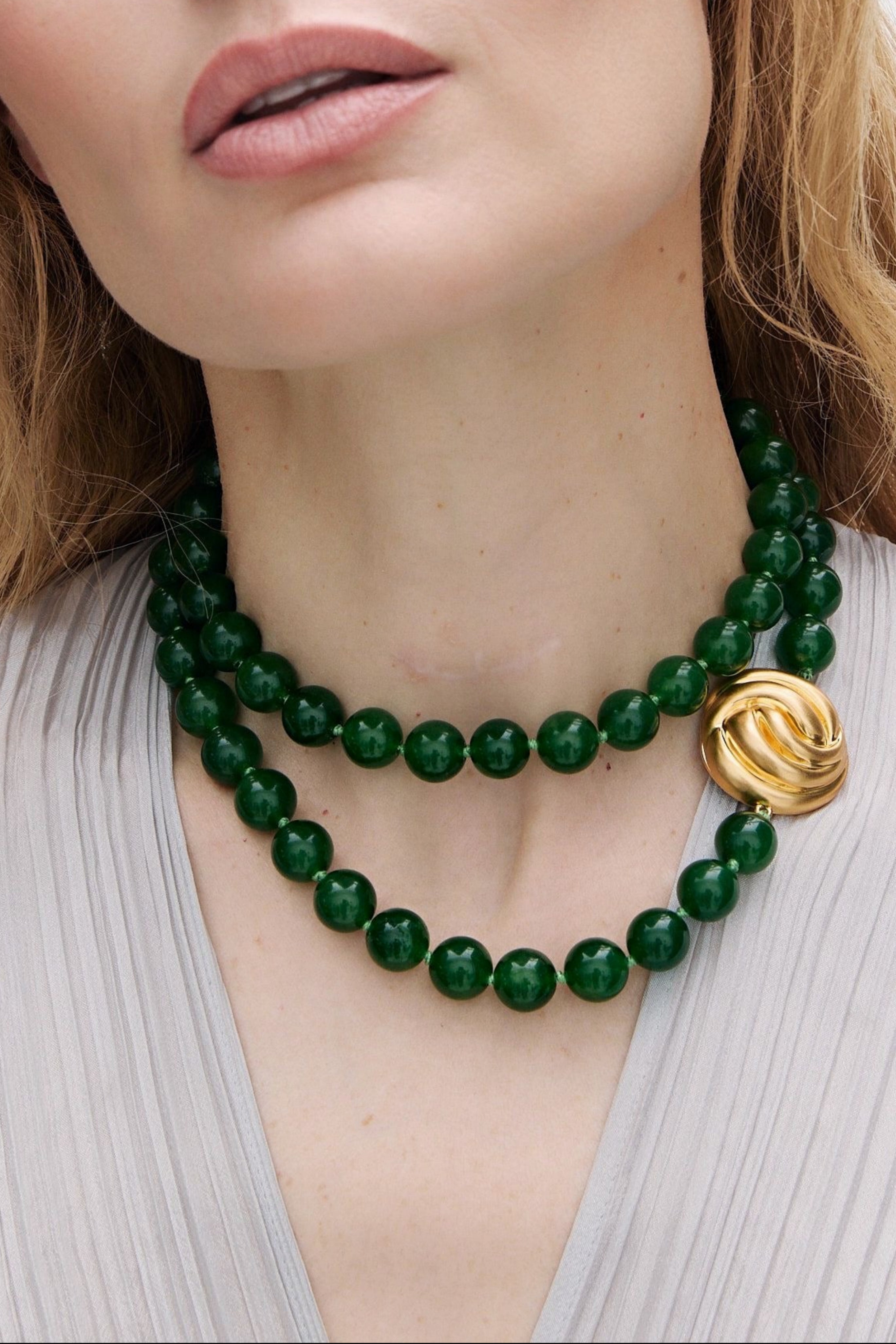 Eloise Necklace in Green