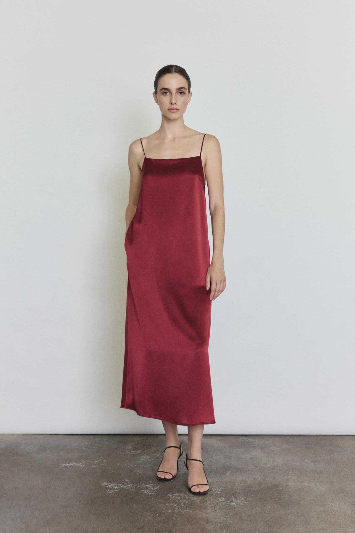 Agnes Slip Dress - Bordeaux