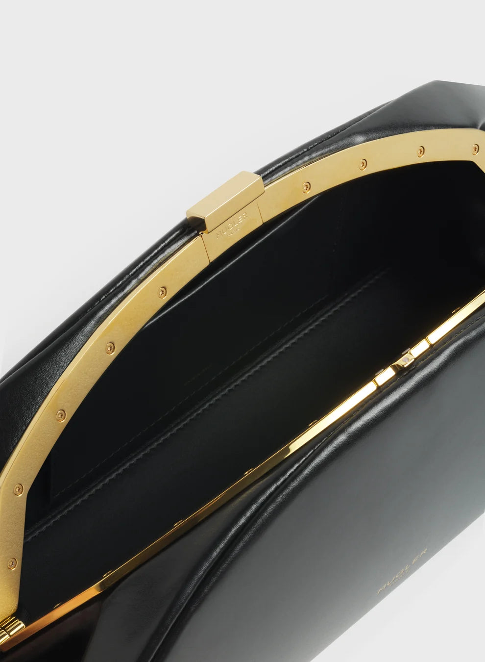 Leather Lua Clutch - Black