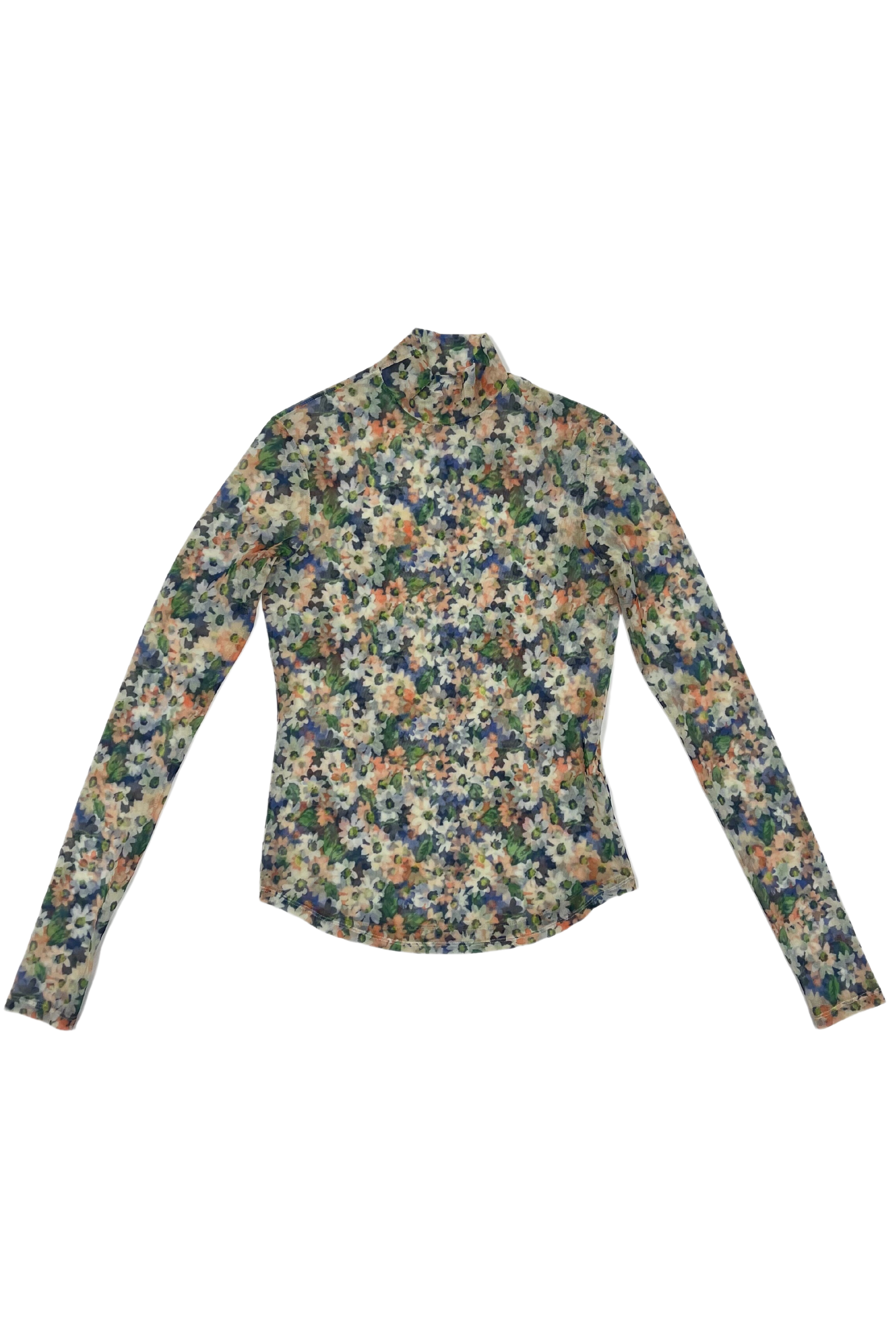 NOMIA Mesh Mockneck in Floral