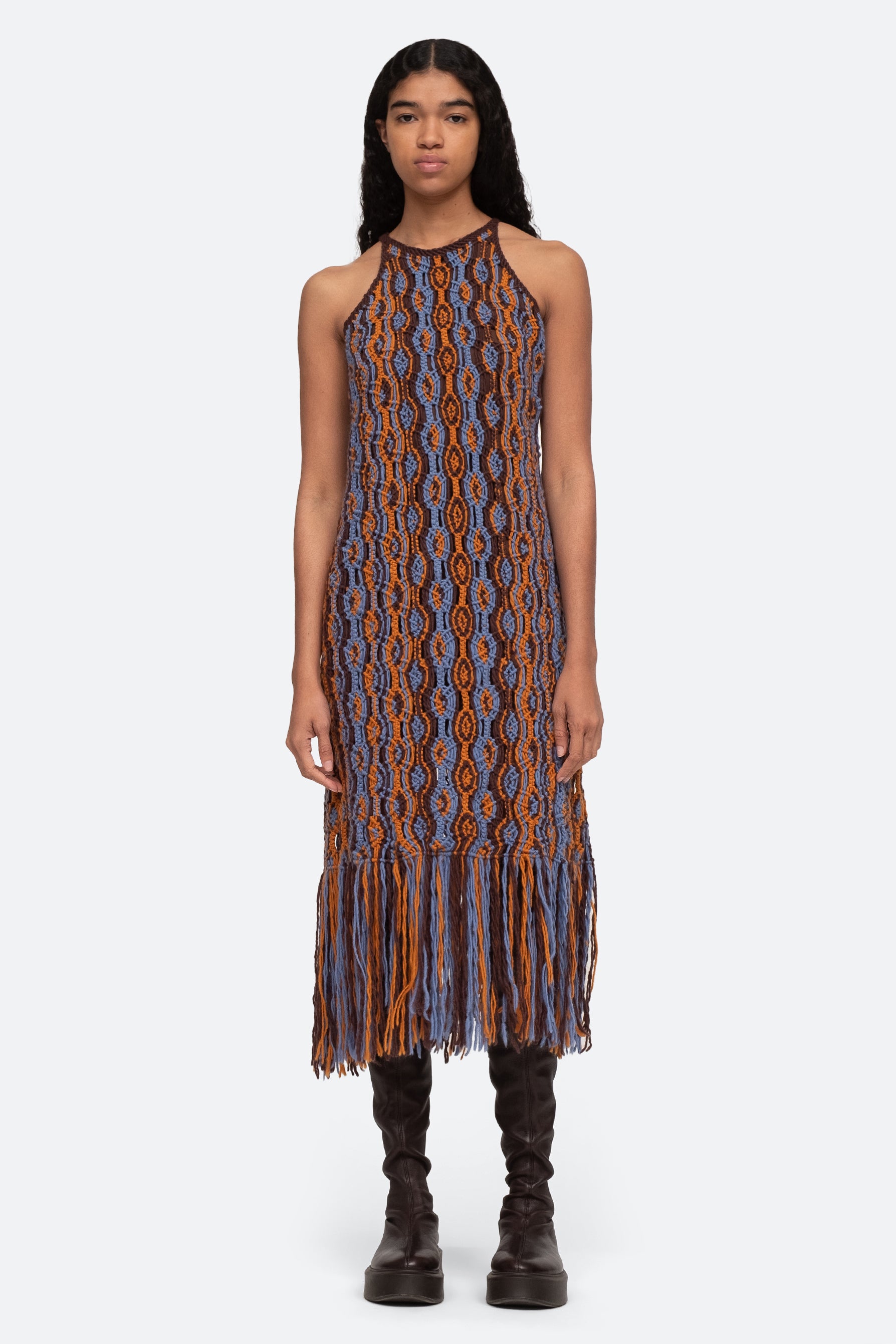SEA Drew Macrame Dress