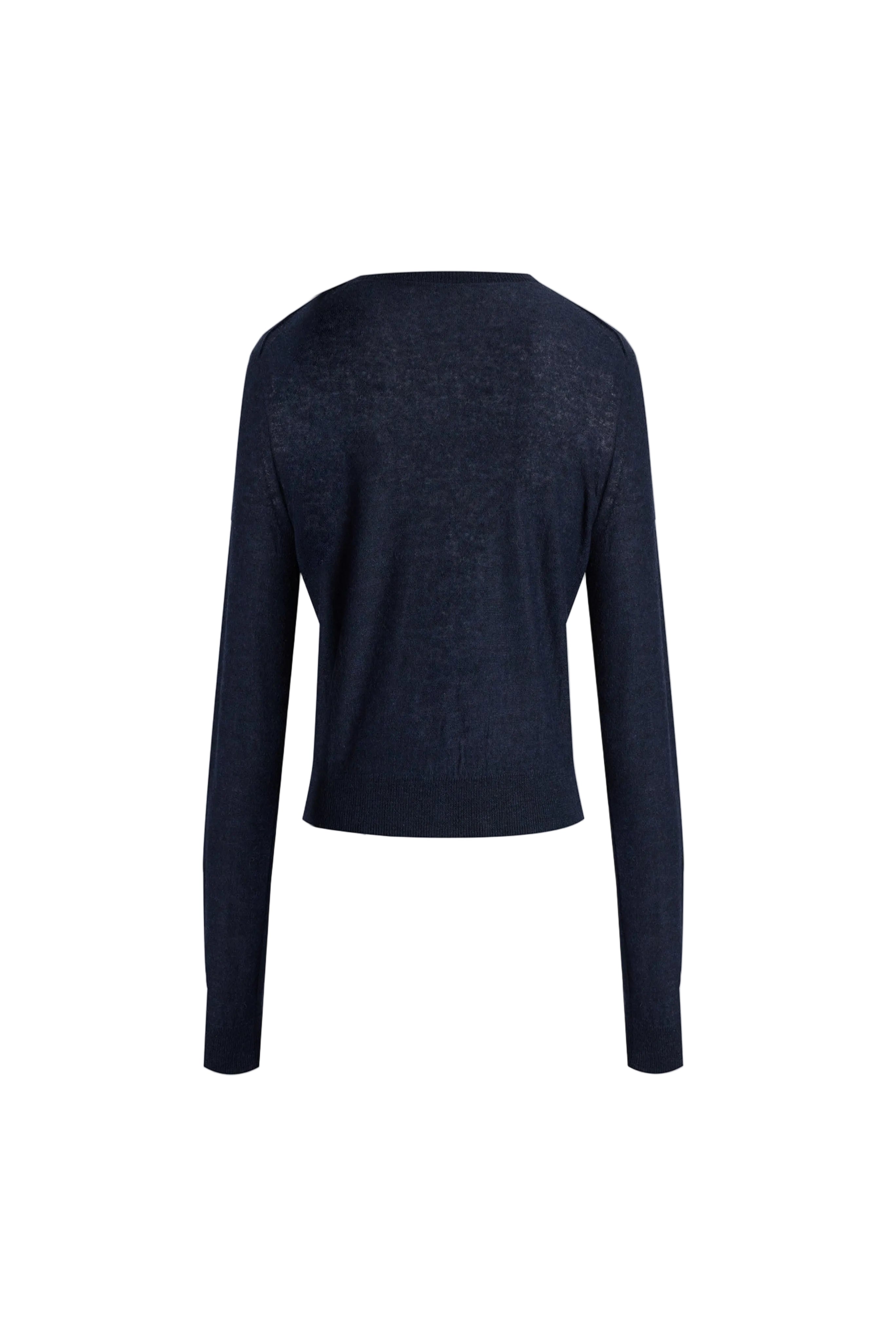 FINE ALPACA BLEND FITTED CARDIGAN