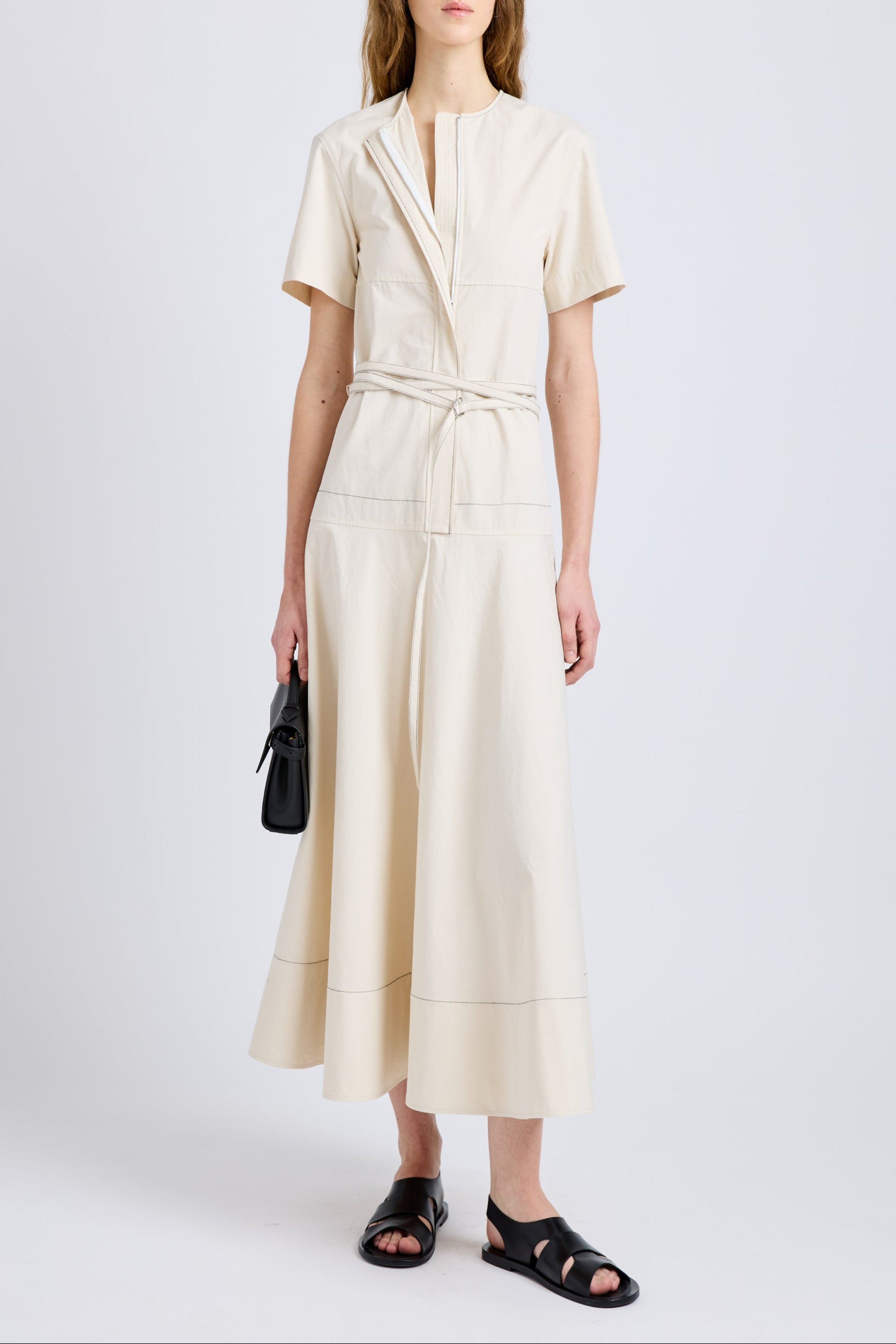 Elizabeth Dress in Solid Cotton Linen