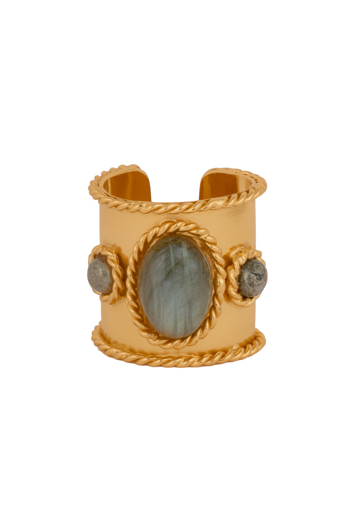 Twisted Ring - Labradorite