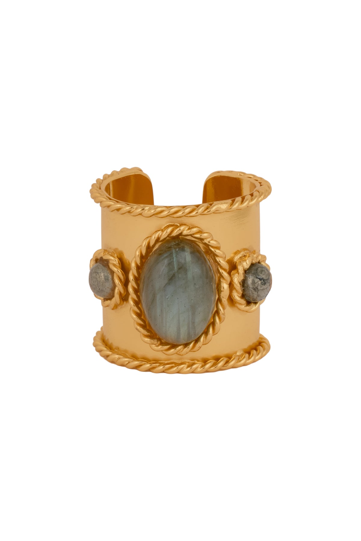 Twisted Ring - Labradorite