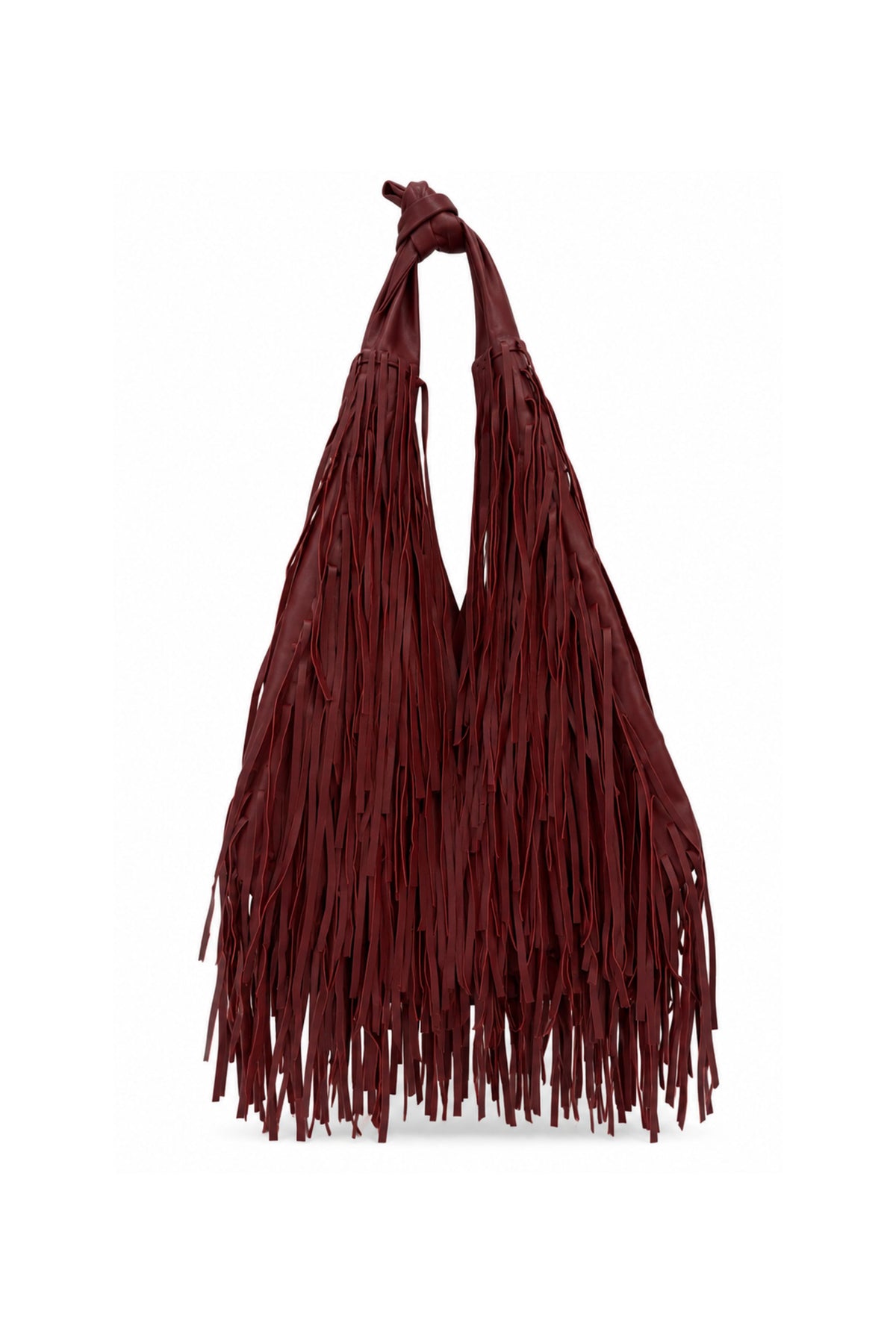 Sofia Fringe Tote - Red Jasper