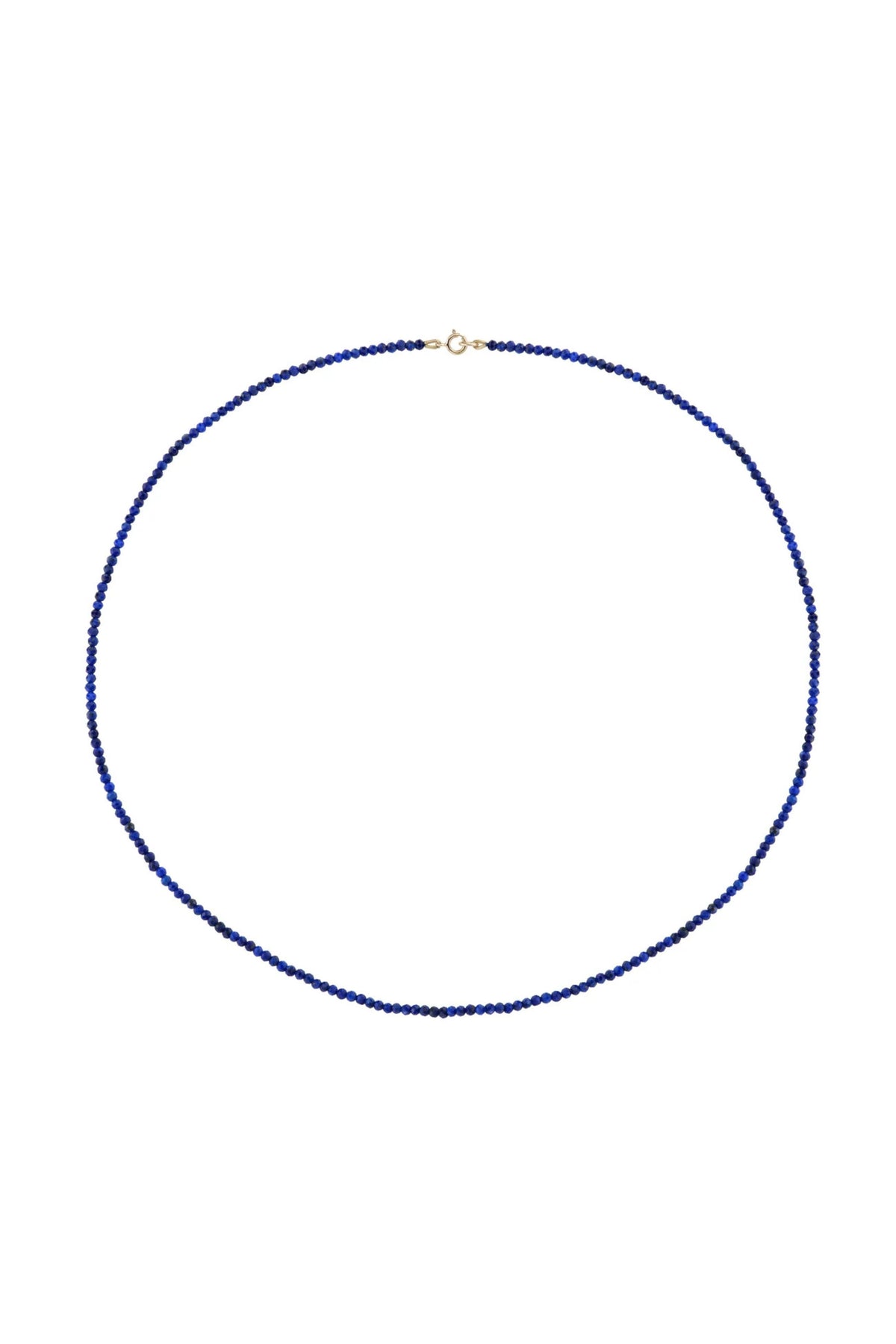Petite Lapis Beaded Necklace