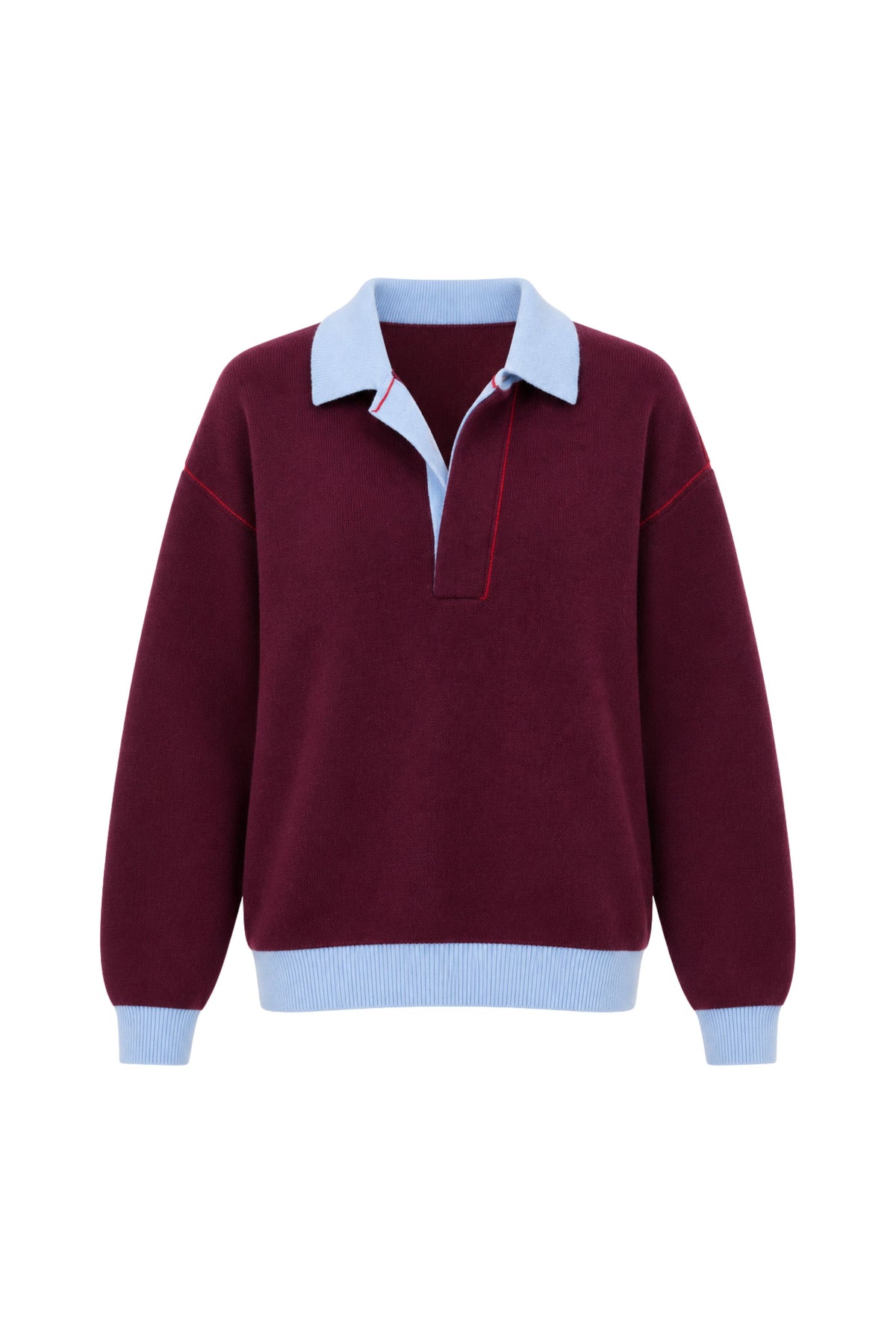 Michael Cashmere Sweater - Crimson