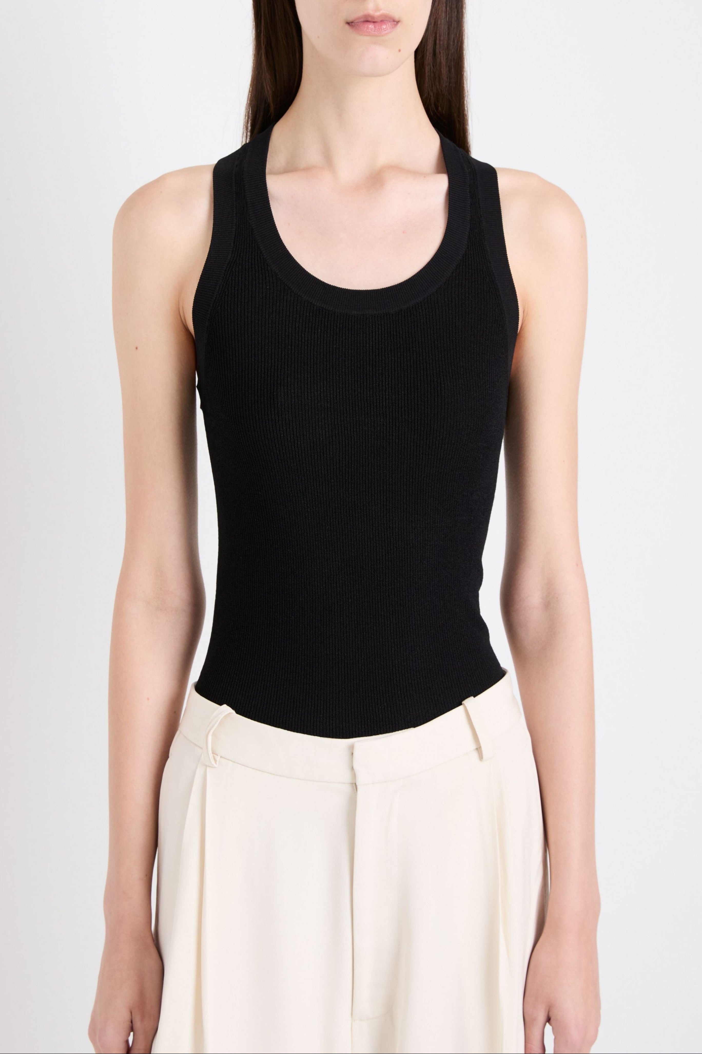 Roberts Tank in Matte Viscose Rib