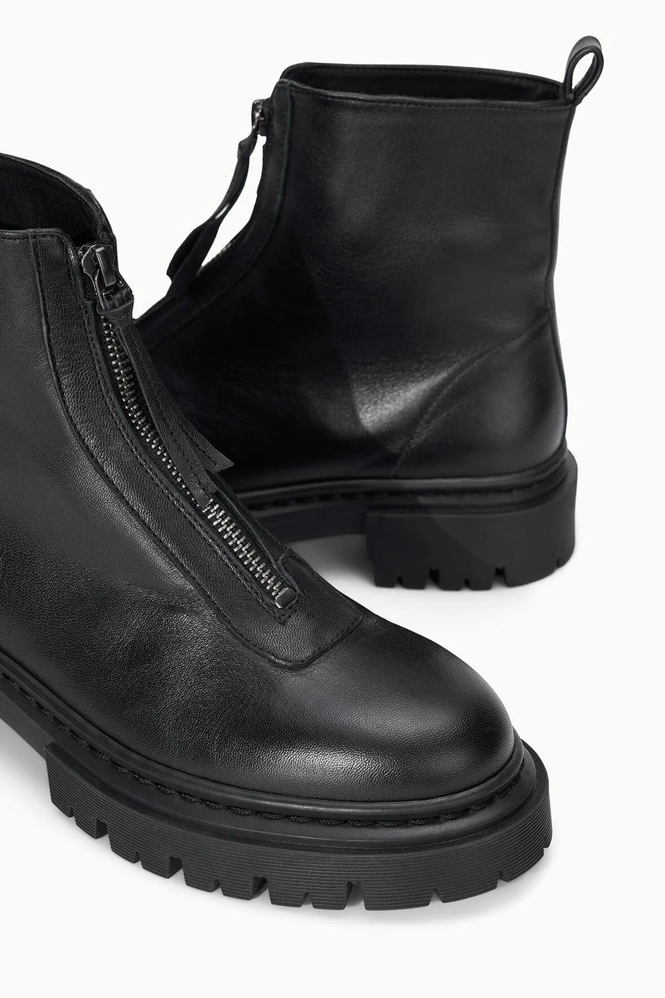 Miles Zip Ankle Boot - Black