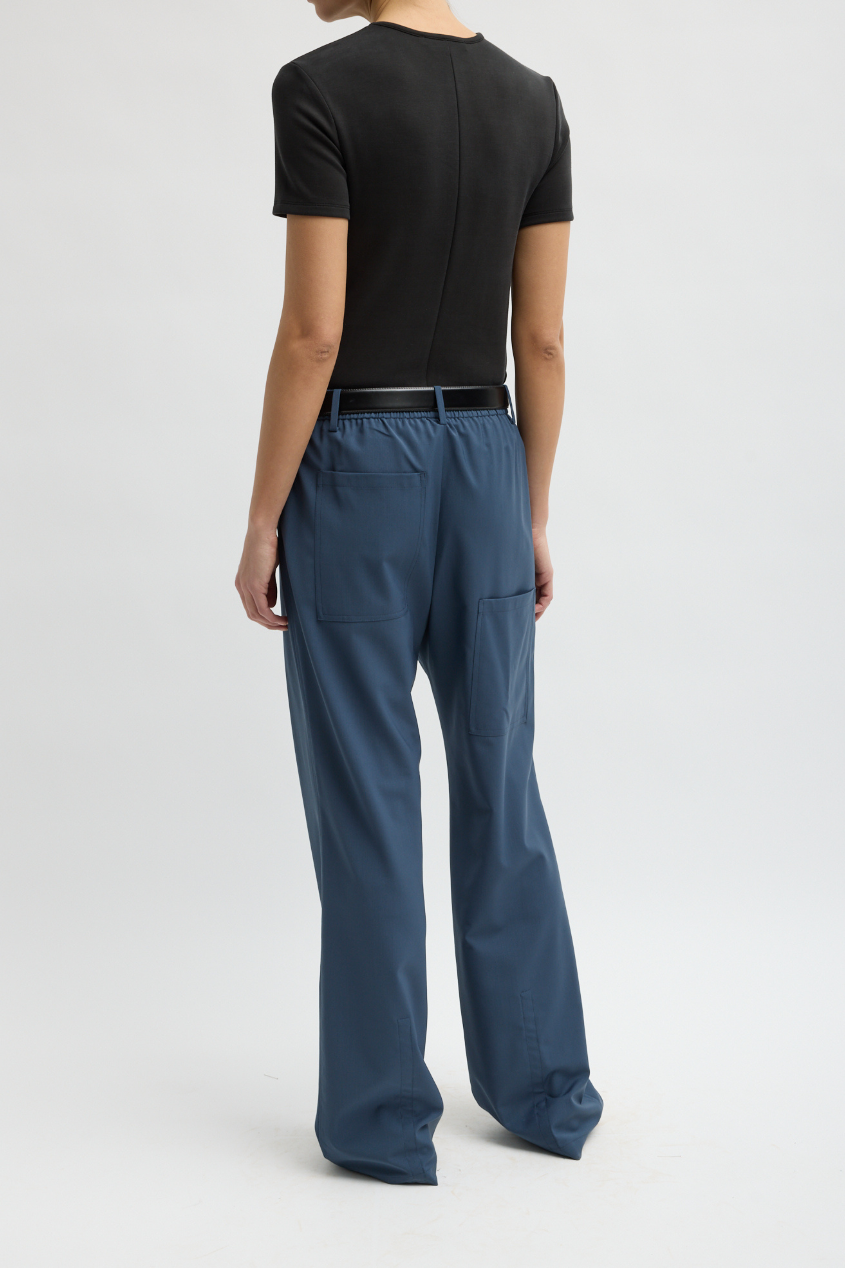 Tropical Wool Charles Trouser - Blue Fog