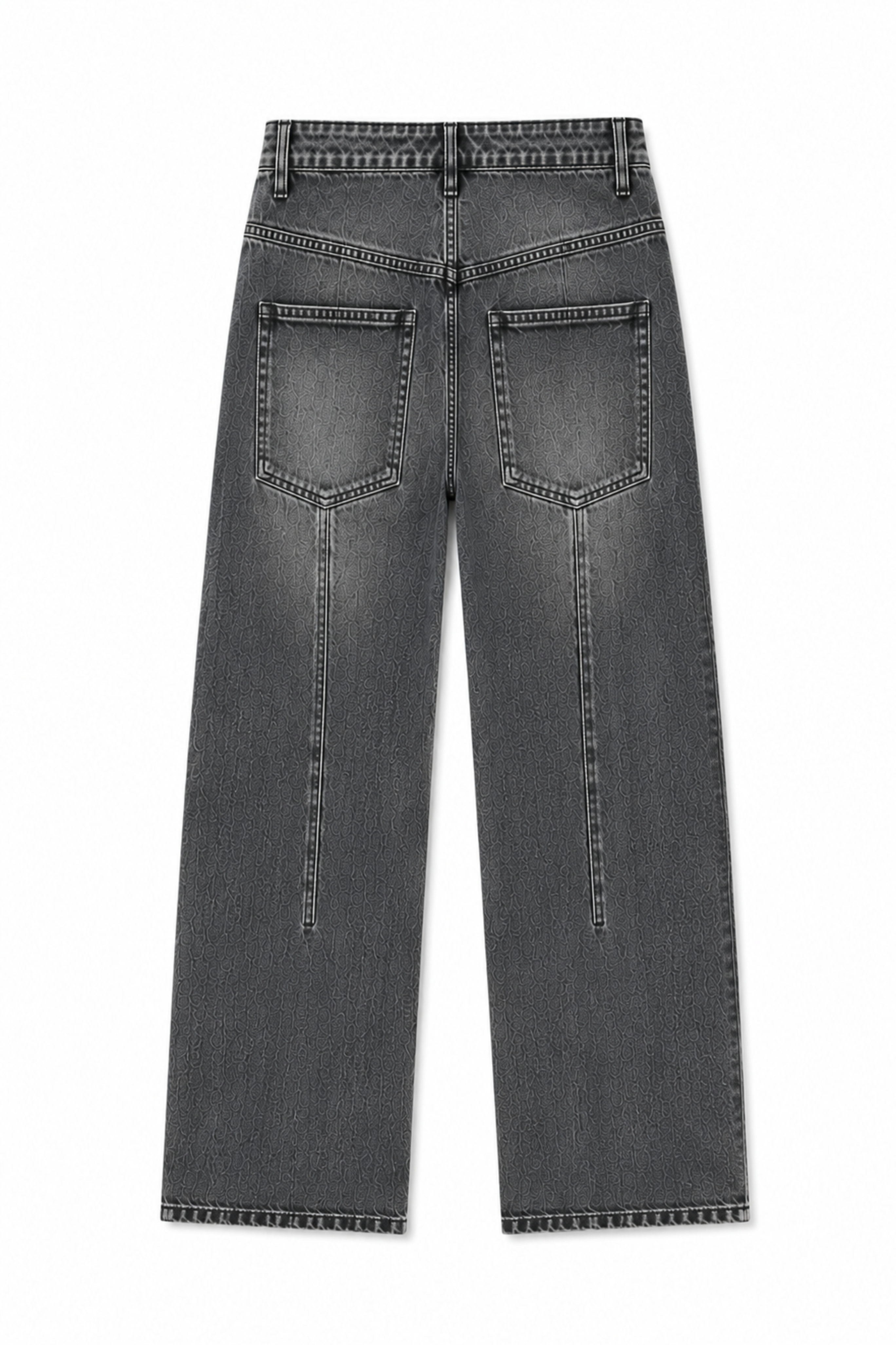 Black Stretch Selvedge Denim Charlotte Jean