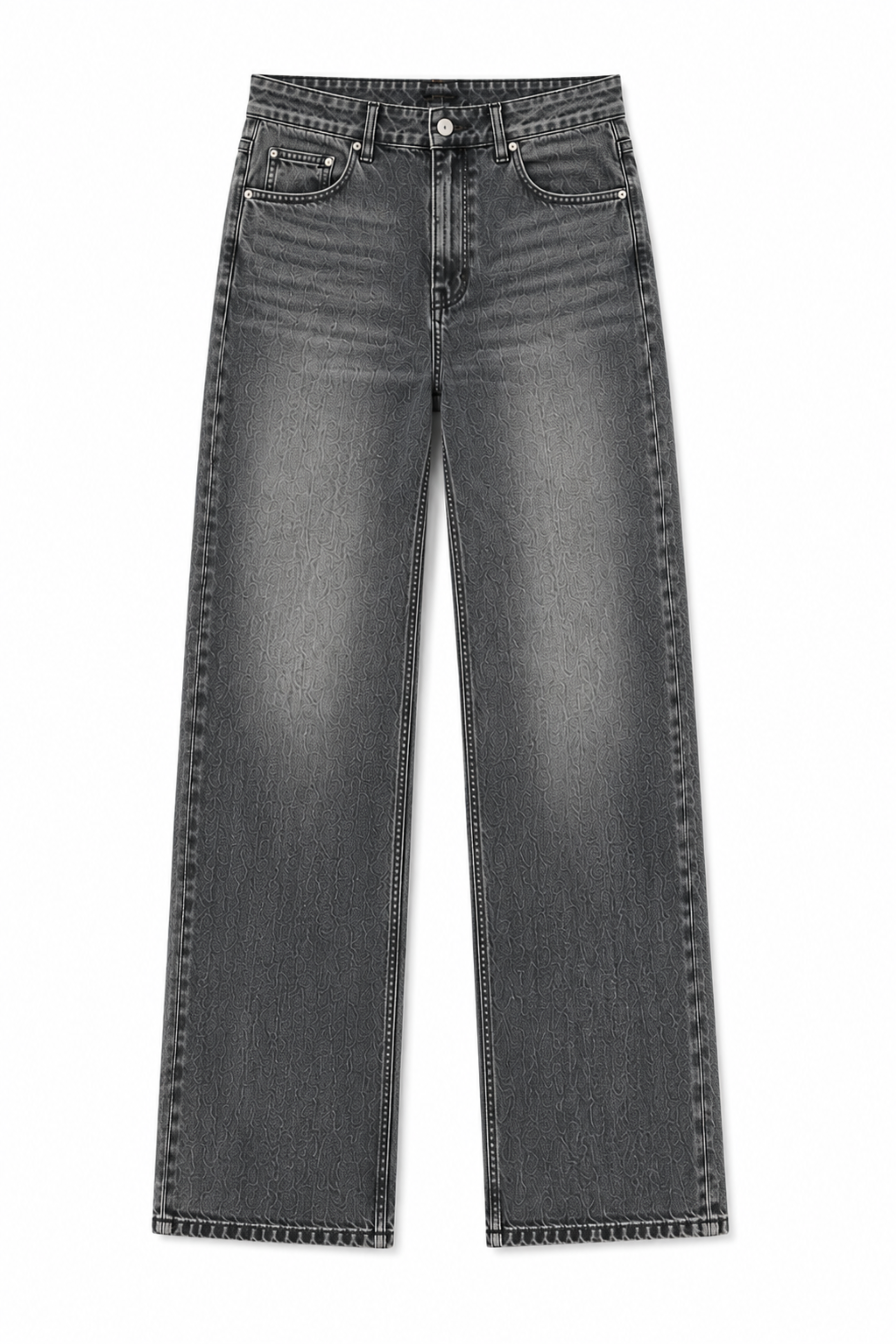 Black Stretch Selvedge Denim Charlotte Jean